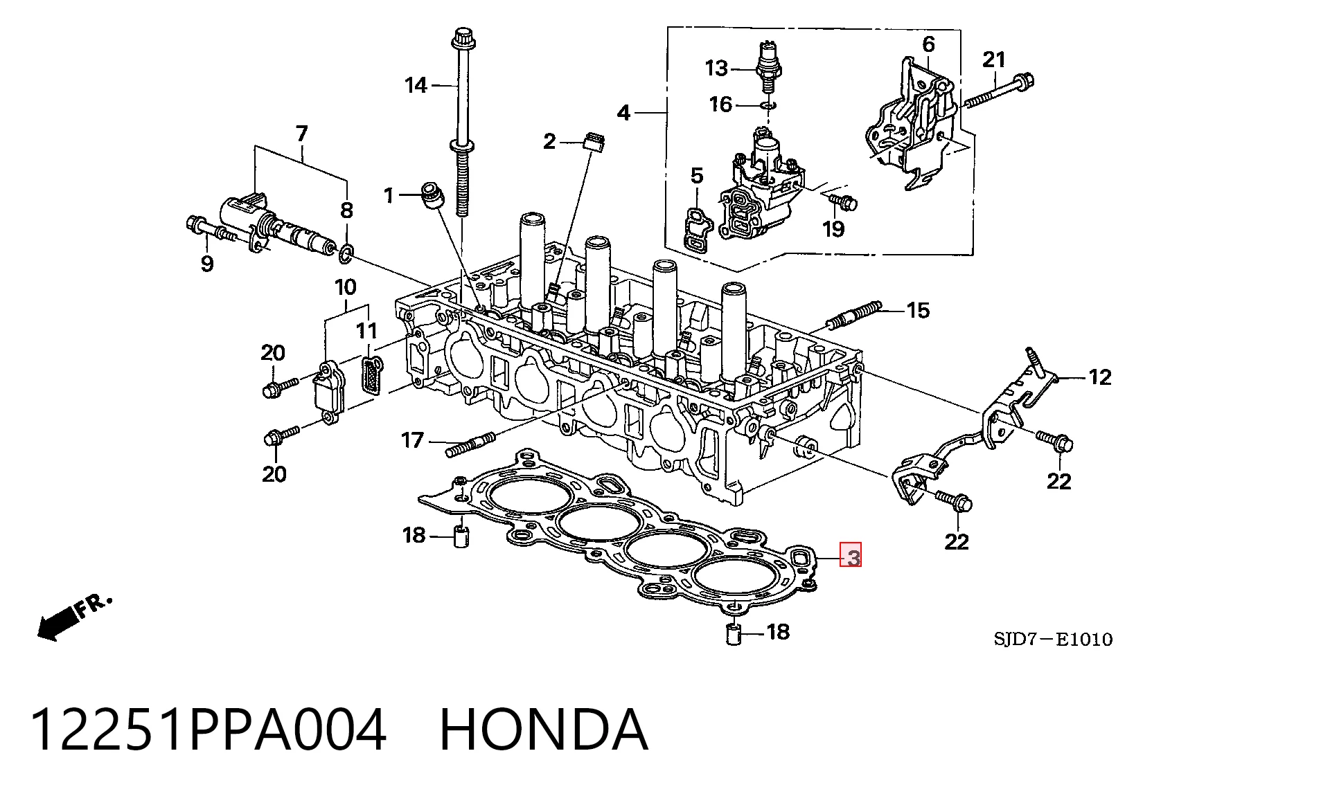 Uszczelka głowicy cylindrów Honda STREAM 