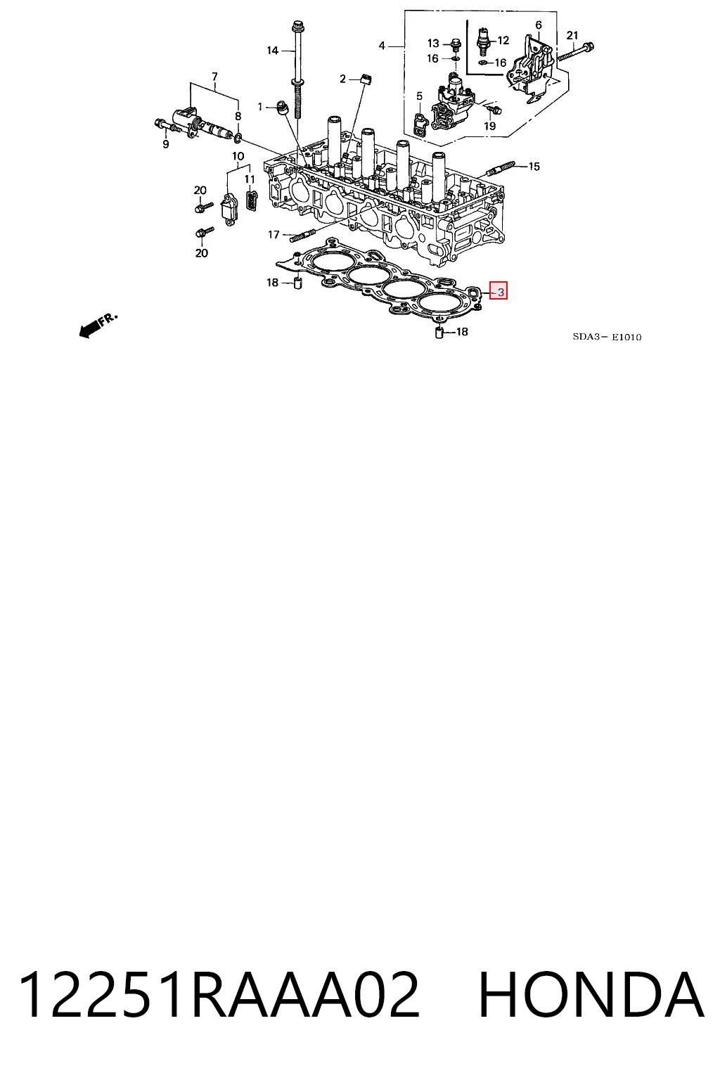 12251RAAA02 Honda