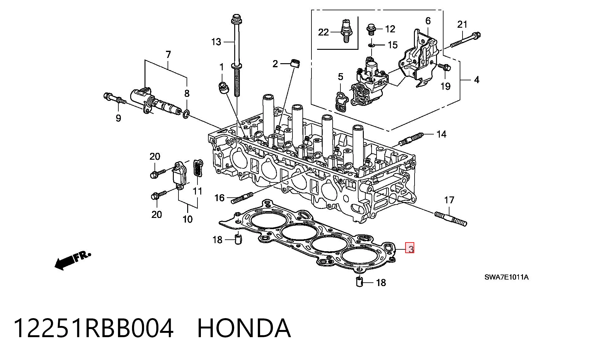 12251RBB004 Honda