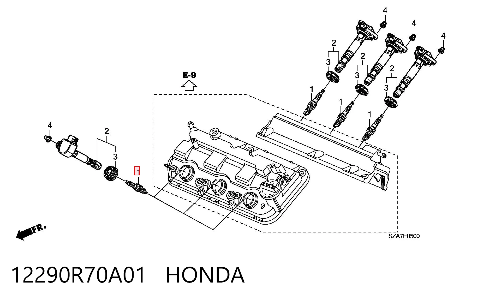 12290R70A01 Honda Świeca zapłonowa