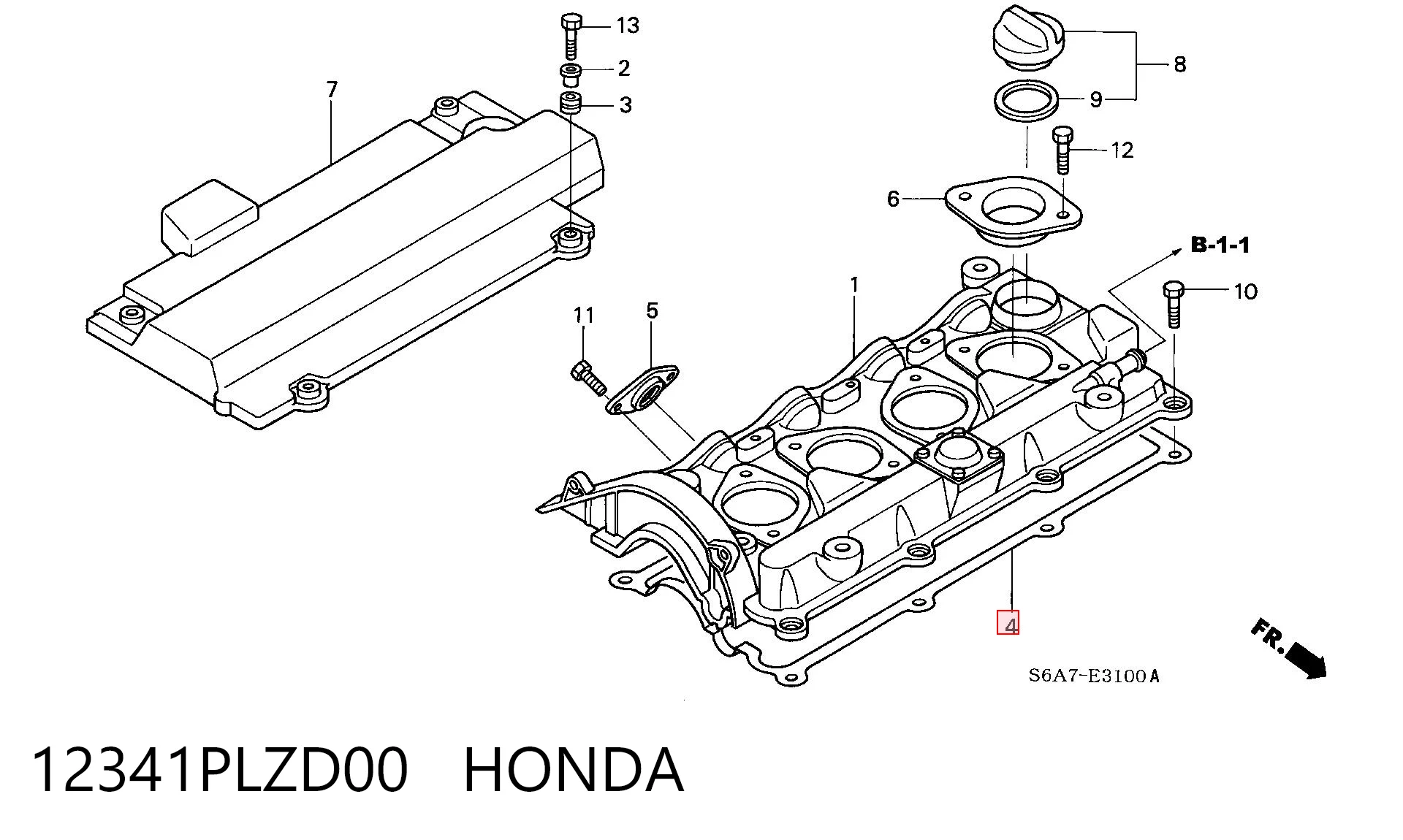 12341PLZD00 Honda