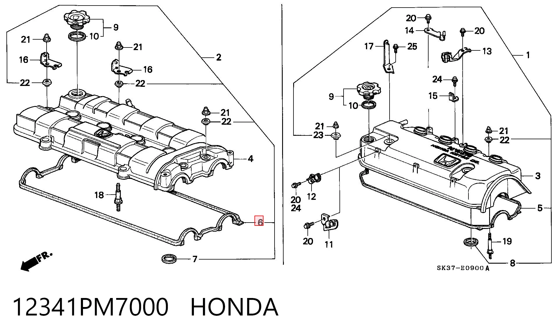 12341PM7000 Honda