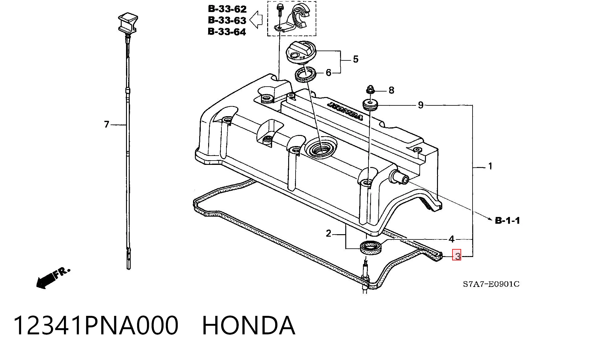 12341PNA000 Honda