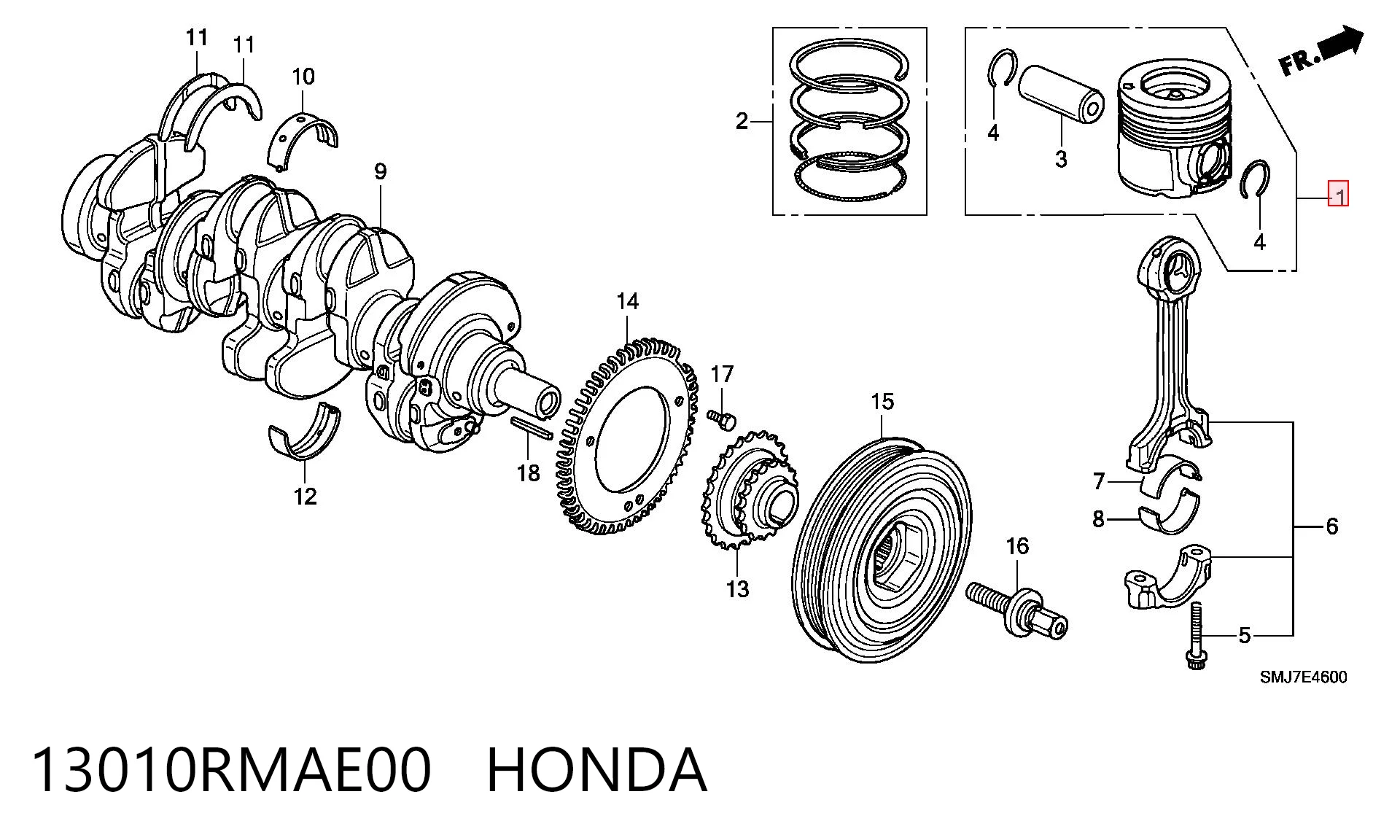 13010RMAE00 Honda