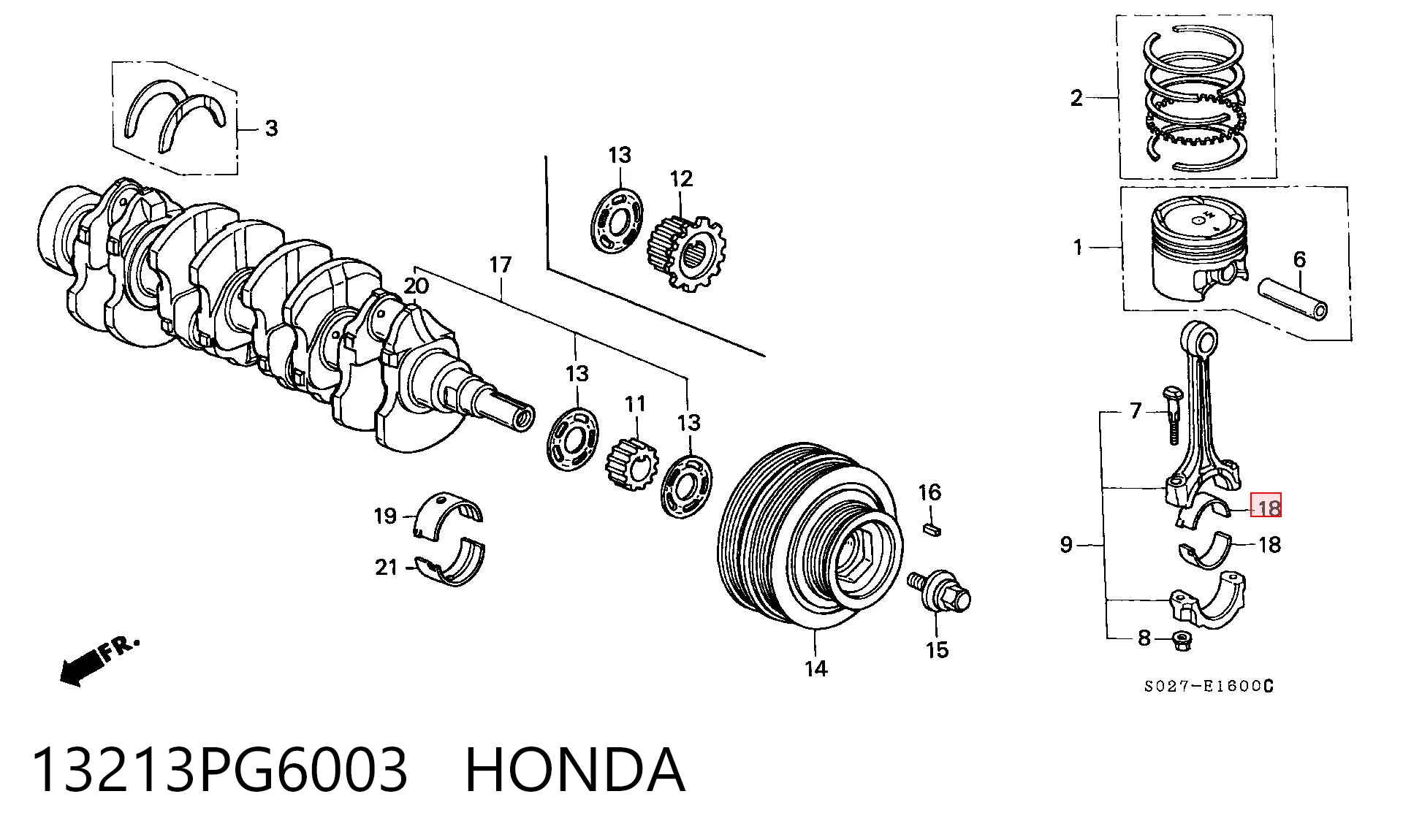 13213PG6003 Honda