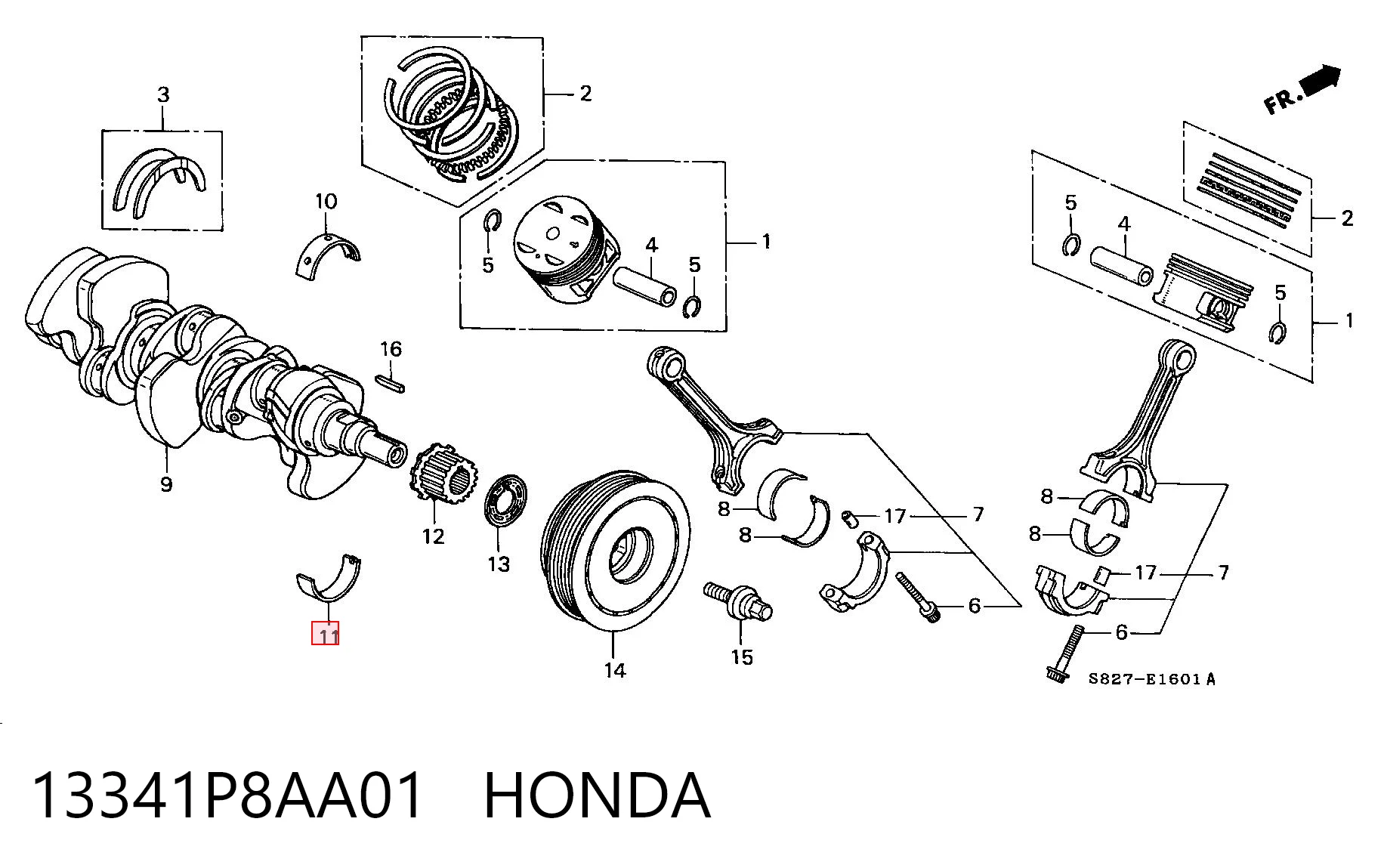 13341P8AA01 Honda
