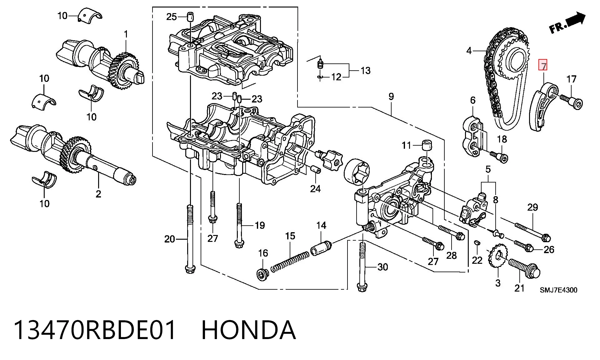 13470RBDE01 Honda