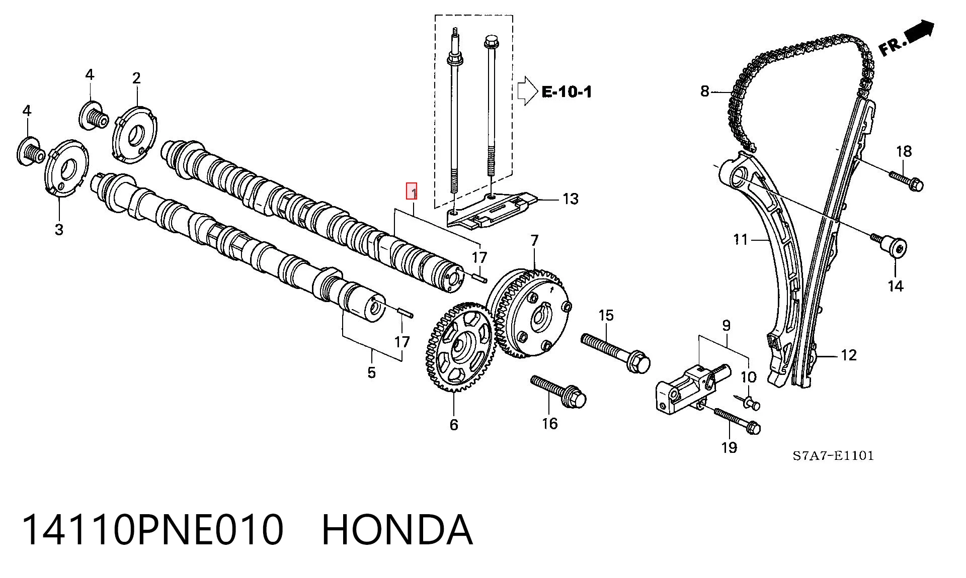 Wał rozrządu silnika ssący, dolotowy do Honda STREAM  RN