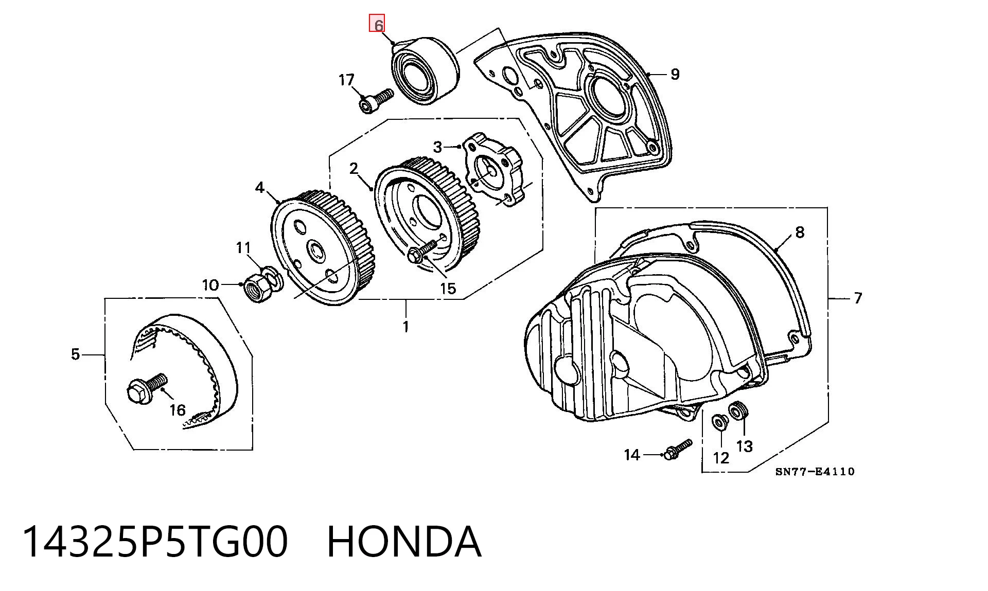 14325P5TG00 Honda