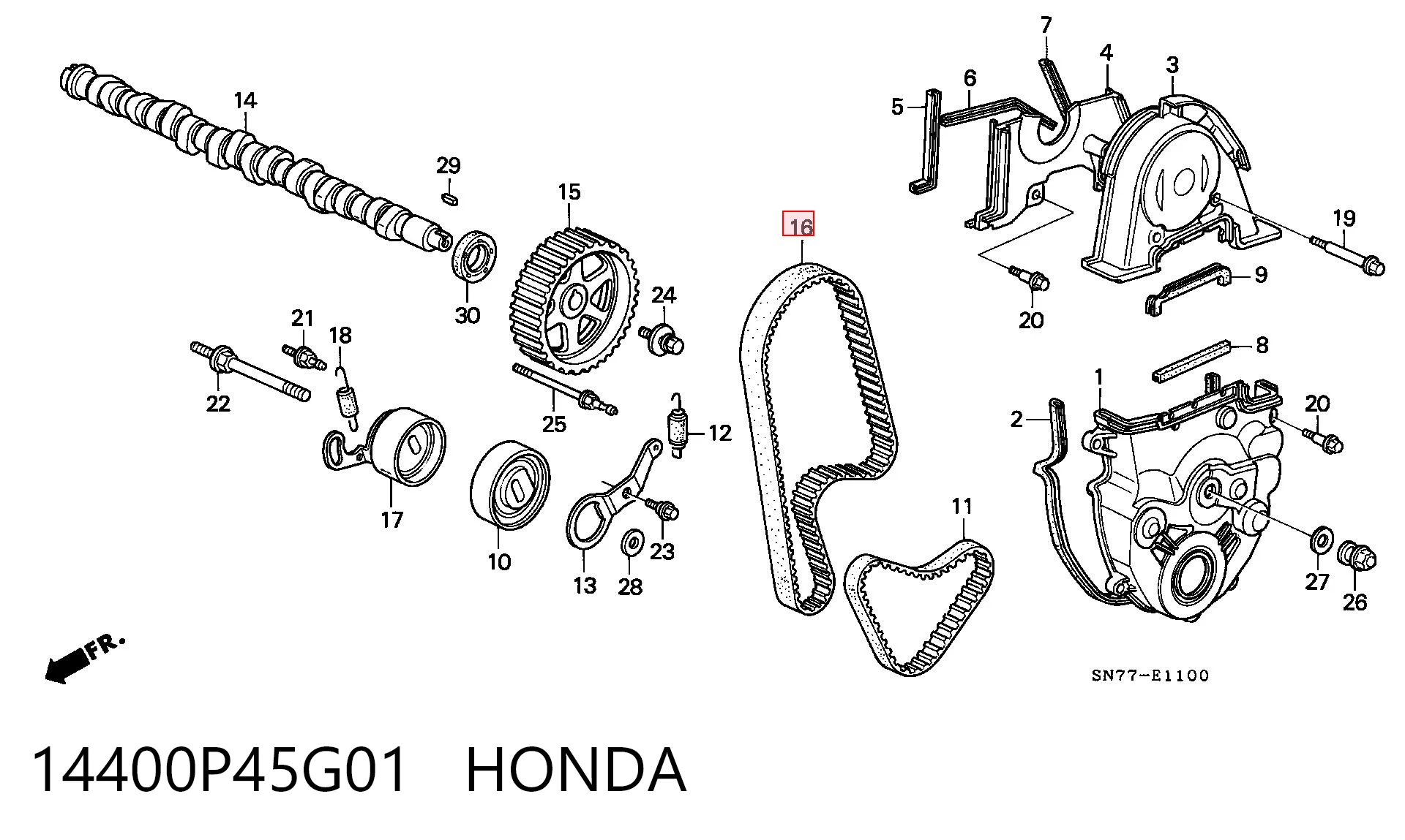 14400P45G01 Honda