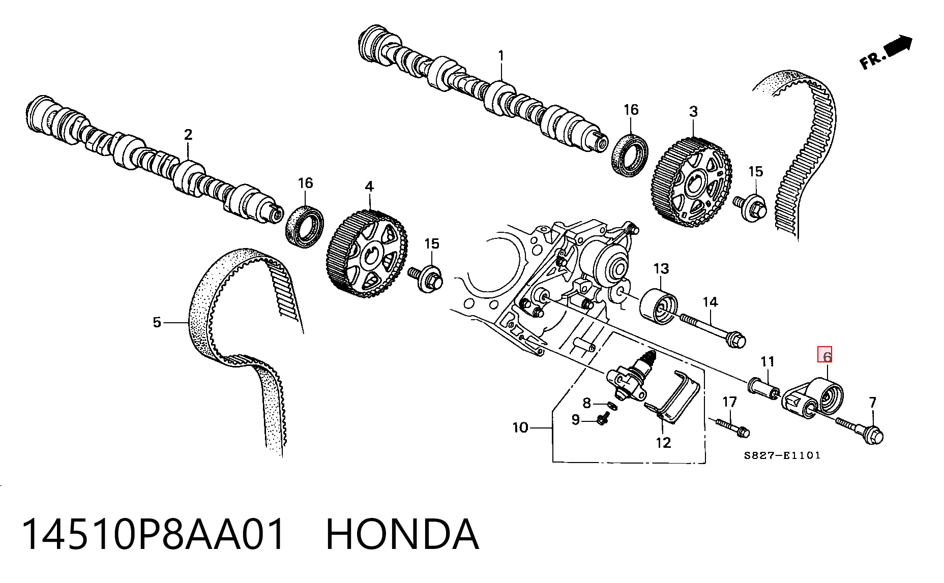 14510P8AA01 Honda