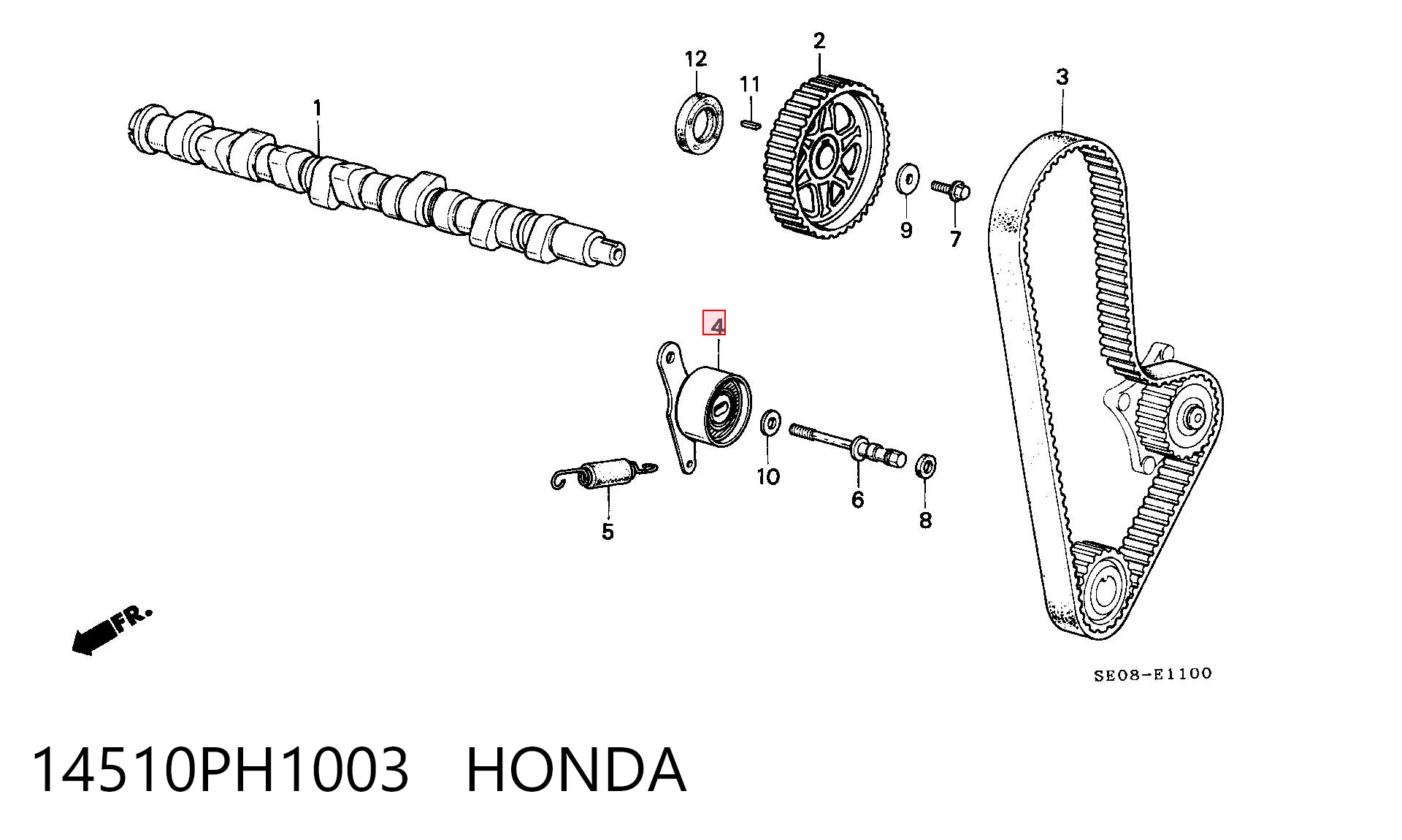 Rolka napinacza paska rozrządu do Honda Accord CA4, CA5