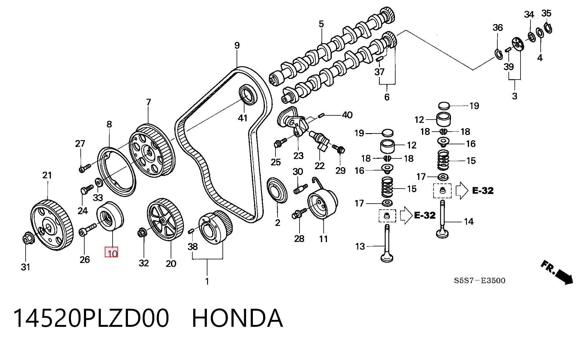 14520PLZD00 Honda