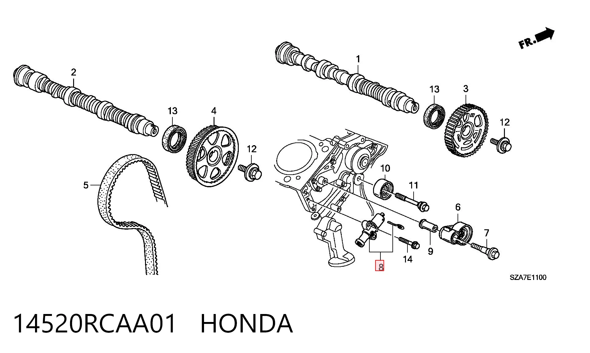 14520RCAA01 Honda