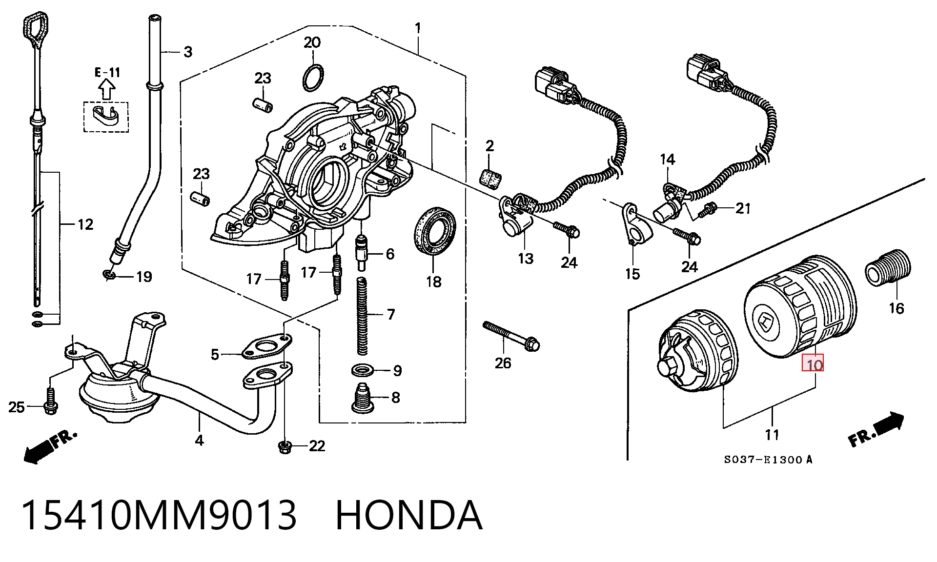 15410MM9013 Honda Filtr oleju