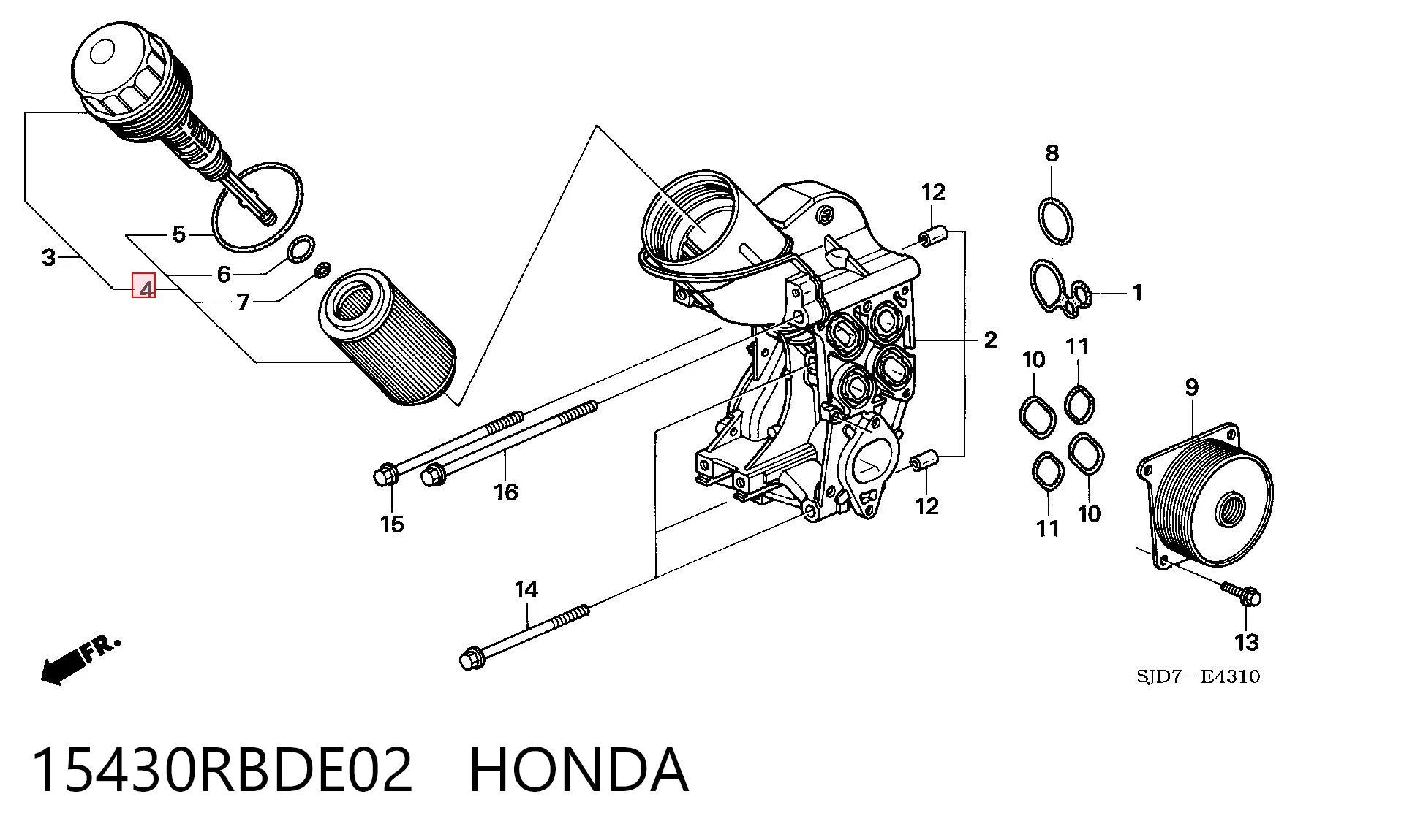 15430RBDE02 Honda