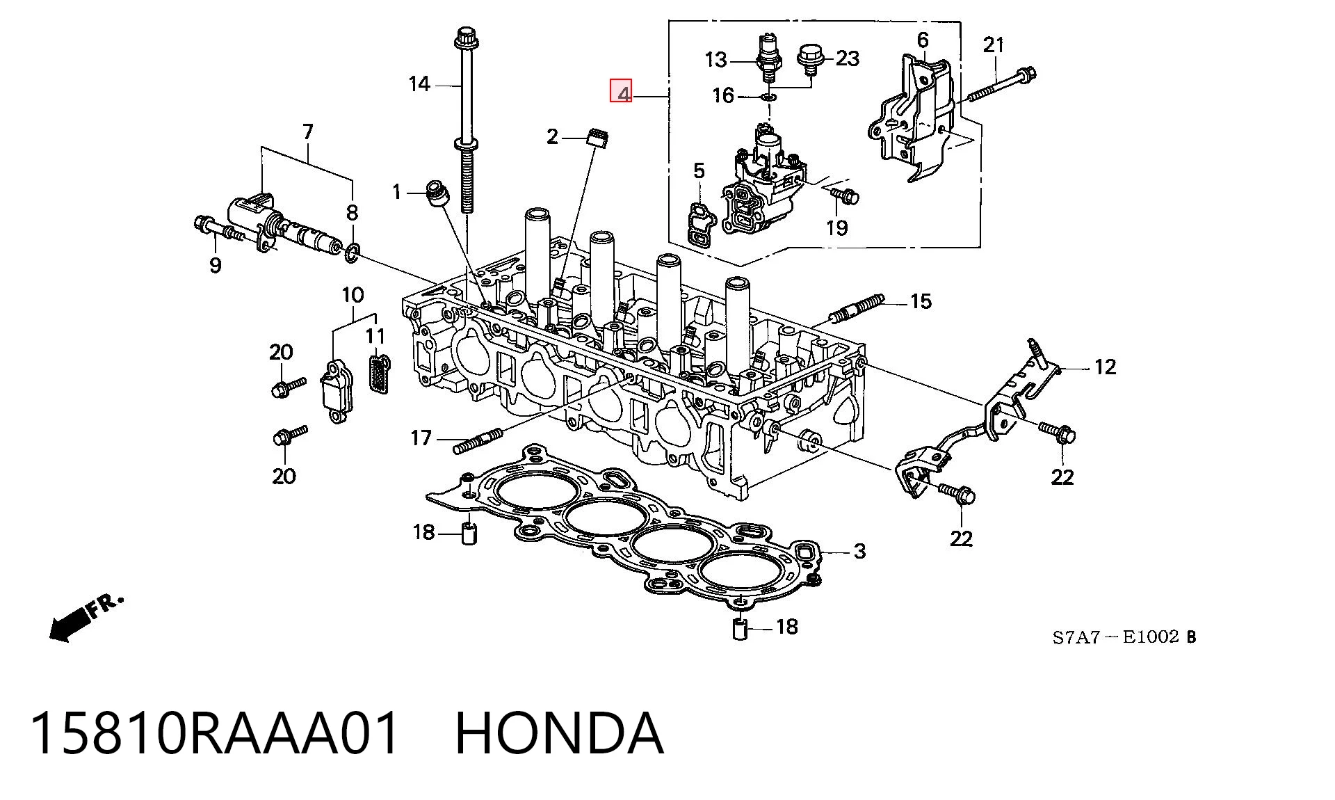 15810RAAA01 Honda Regulator faz rozrządu