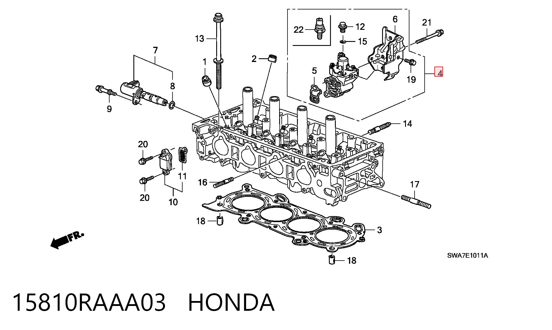 15810RAAA03 Honda Regulator faz rozrządu