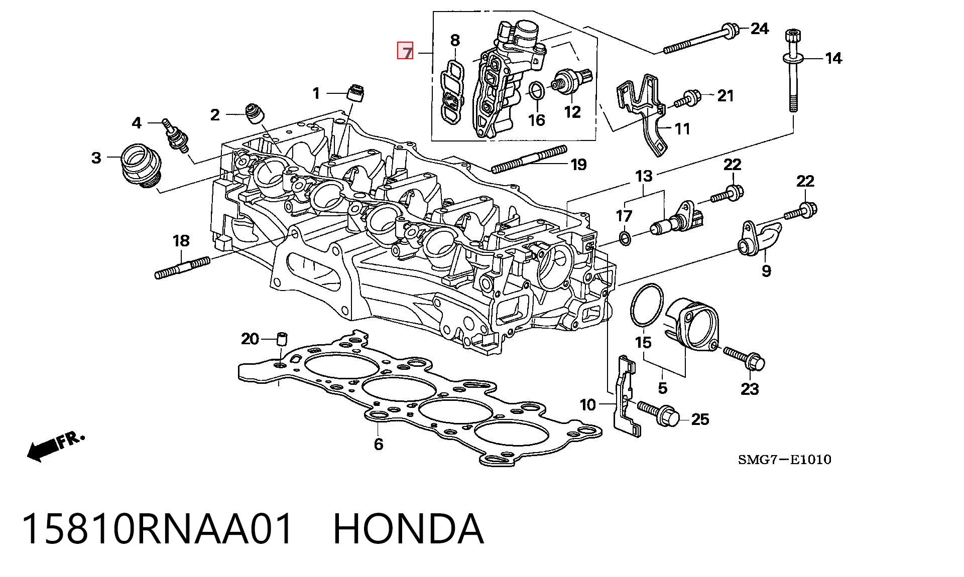 15810RNAA01 Honda Zawór elektromagnetyczny faz rozrządu