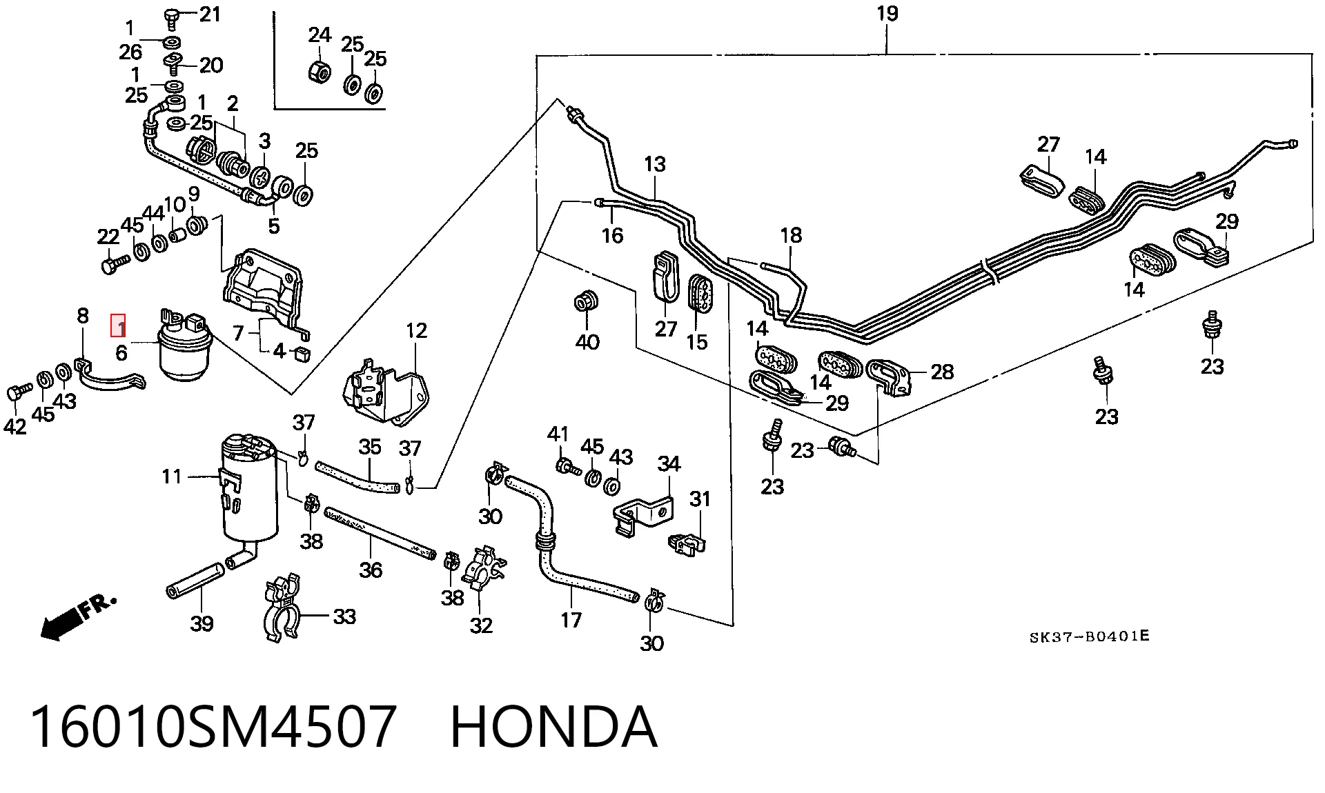 16010SM4507 Honda