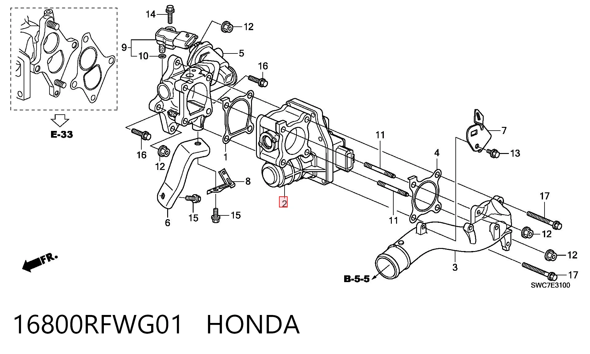 Kupić Przepustnica, komplet Honda CR-V  RM w dobrej cenie