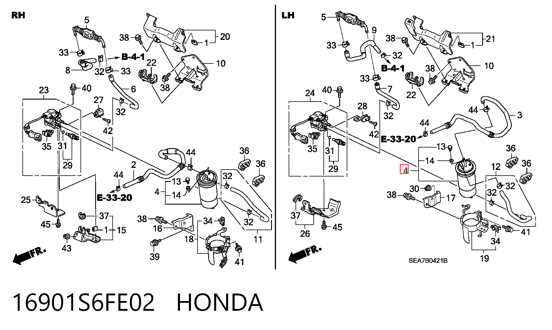 16901S6FE02 Honda