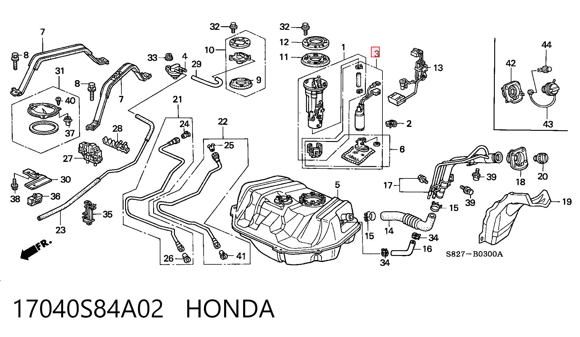Moduł pompy paliwowej z czujnikiem poziomu paliwa do Mitsubishi Sigma  F16A