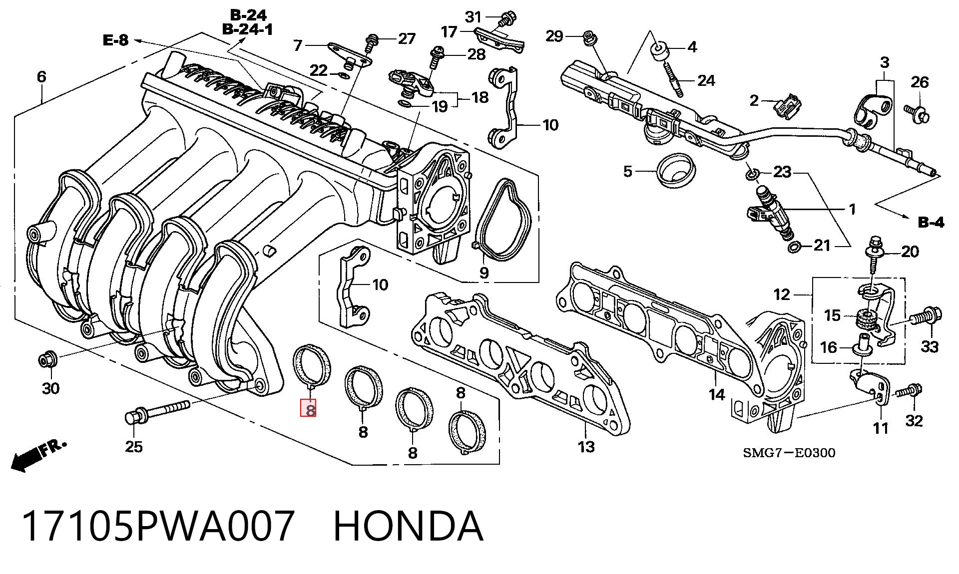 Uszczelka kolektora ssącego Honda Jazz hatchback (GD, GE) (2002 - 2008) cena, od 6,41 USD