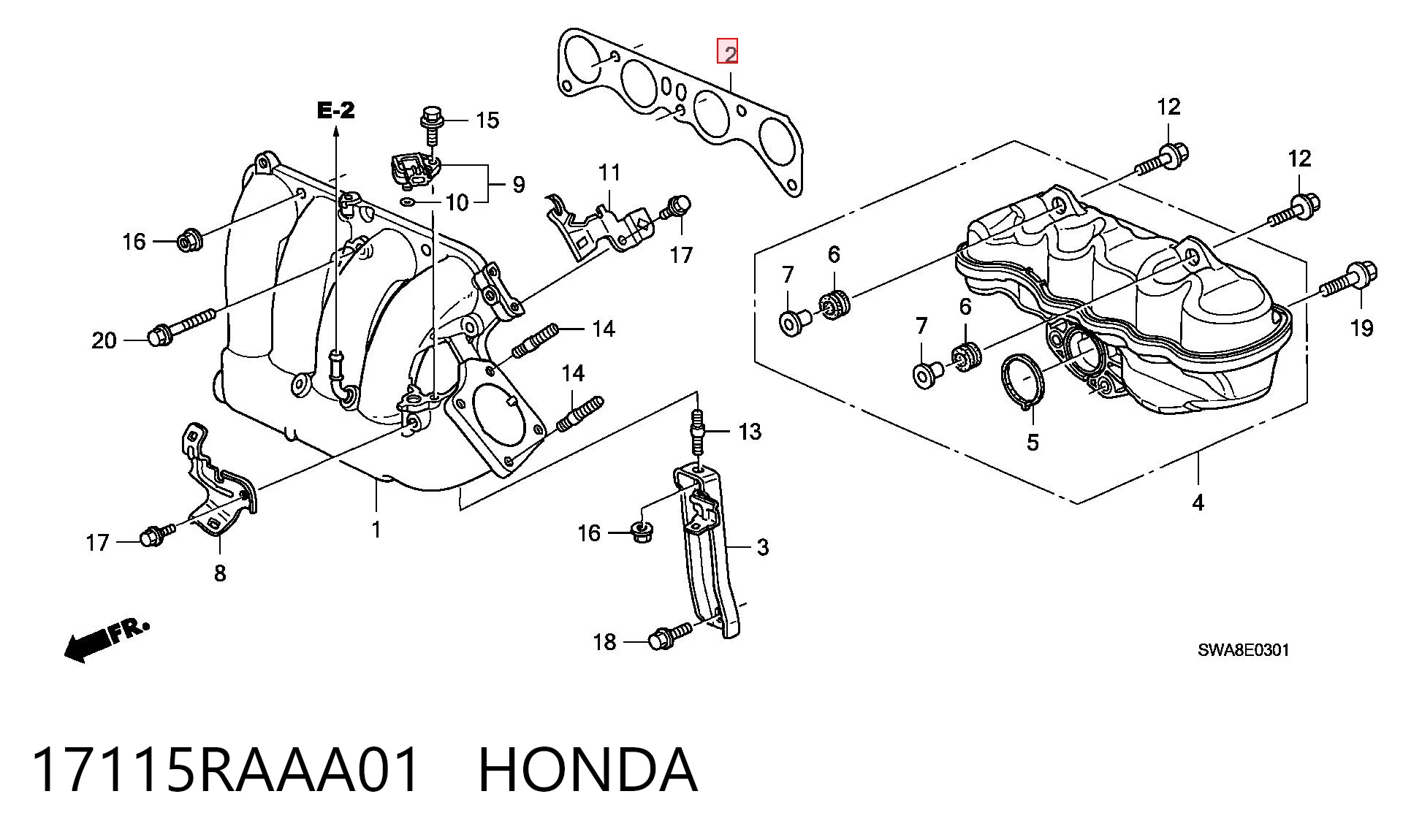 17115RAAA01 Honda