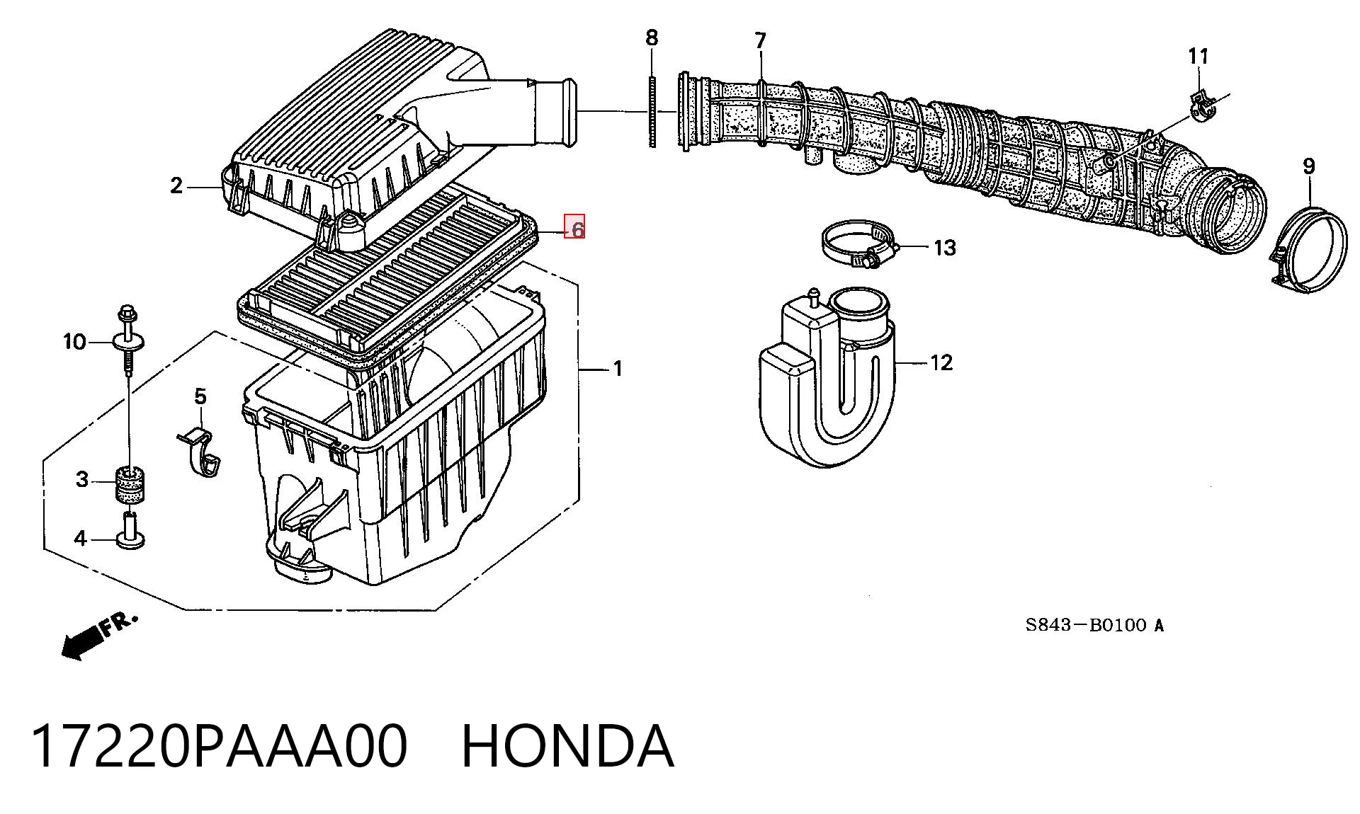 17220PAAA00 Honda