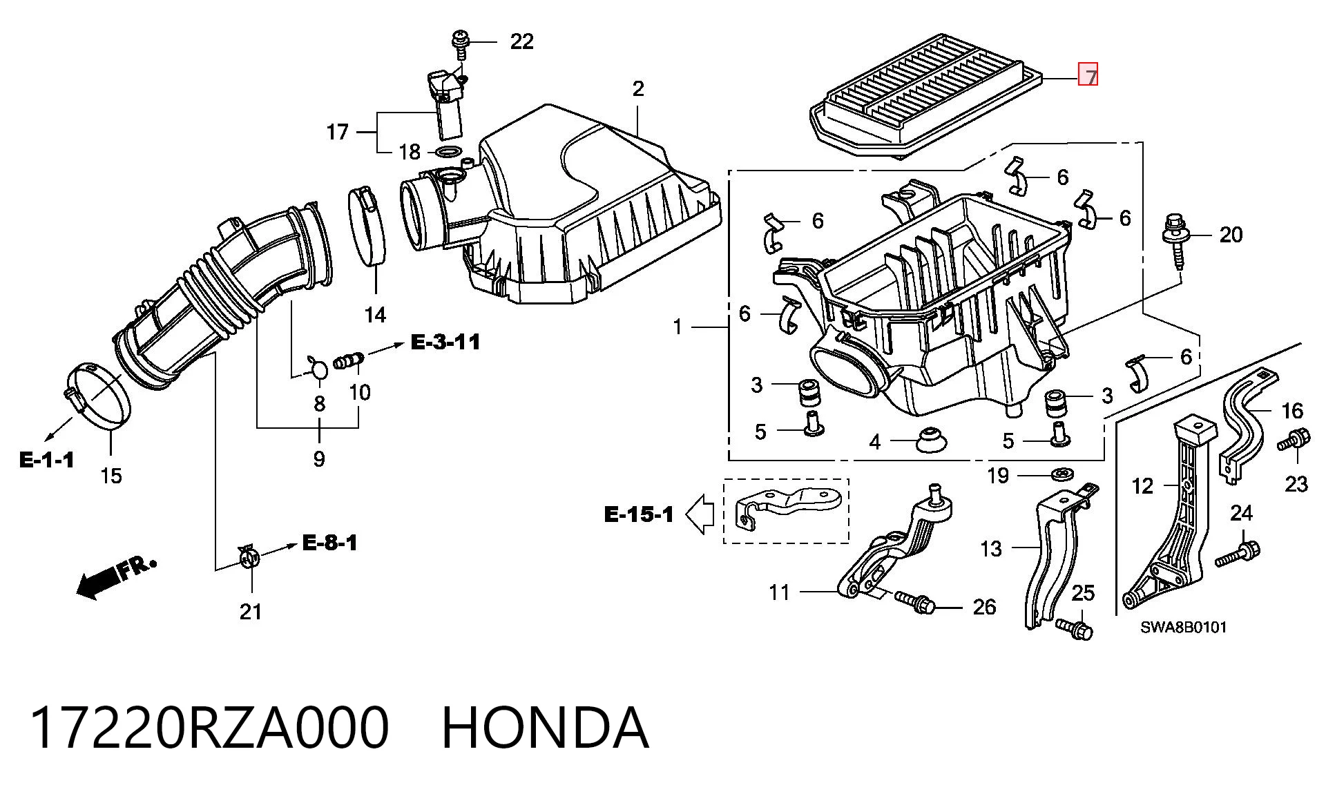 17220RZA000 Honda