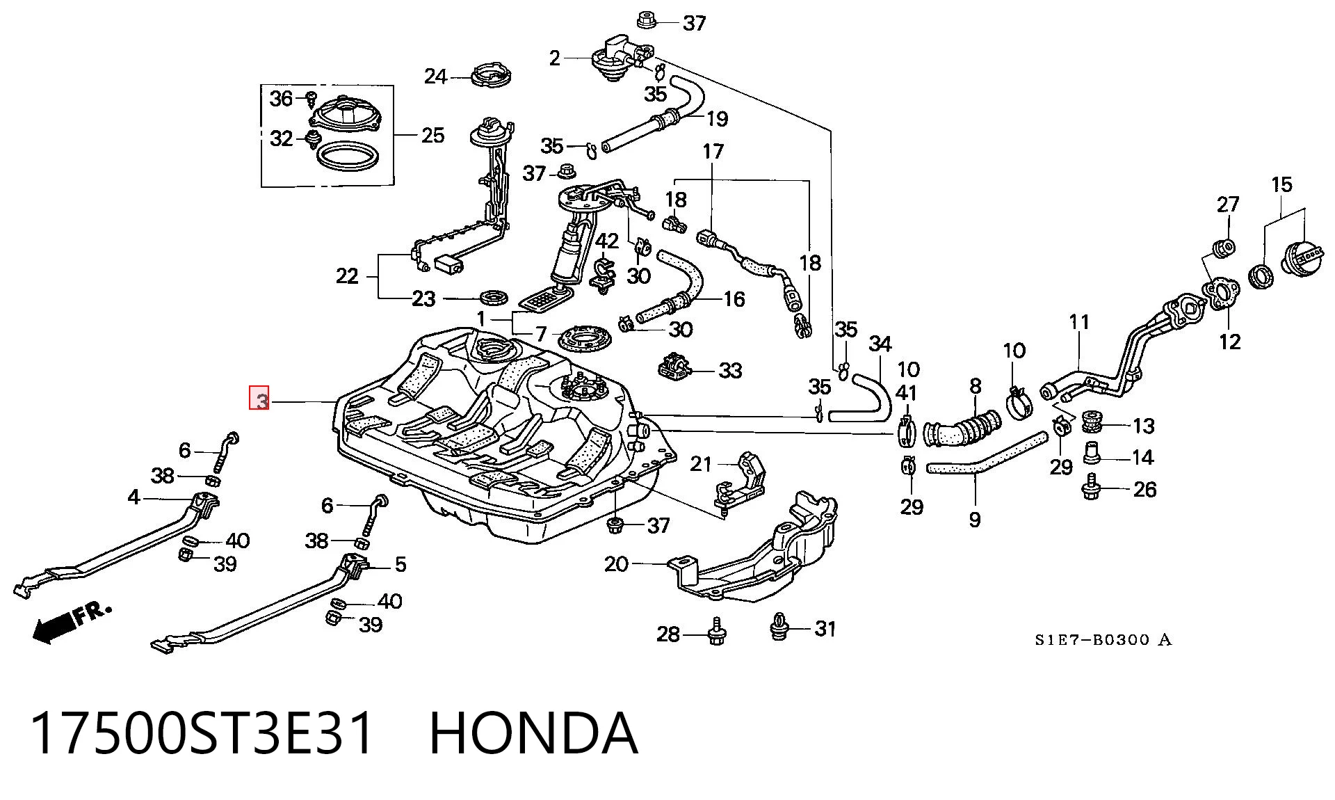 Zbiornik paliwa do Honda Civic MA,MB