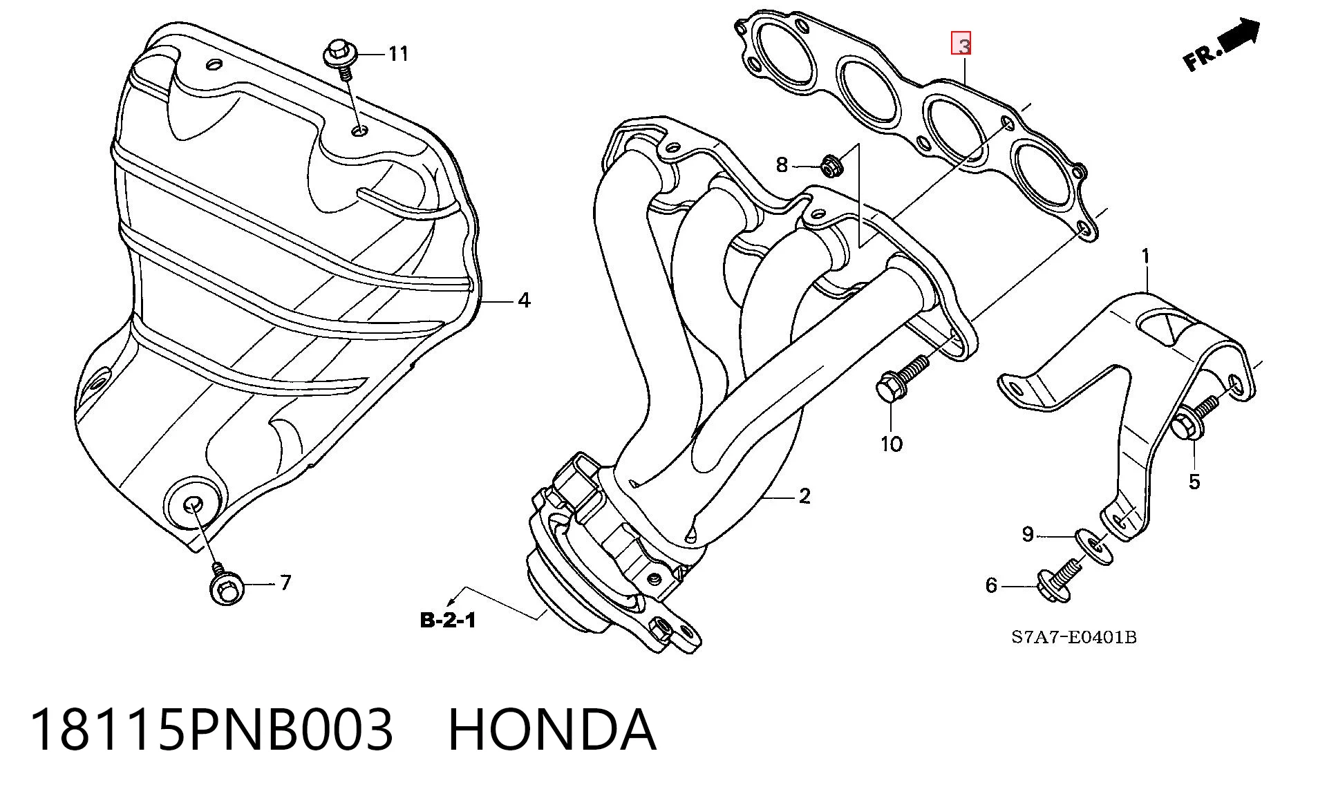 Uszczelka kolektora wydechowego Honda Civic VII hatchback (EU, EP, EV) (2000 - 2006) cena, od 16,77 USD