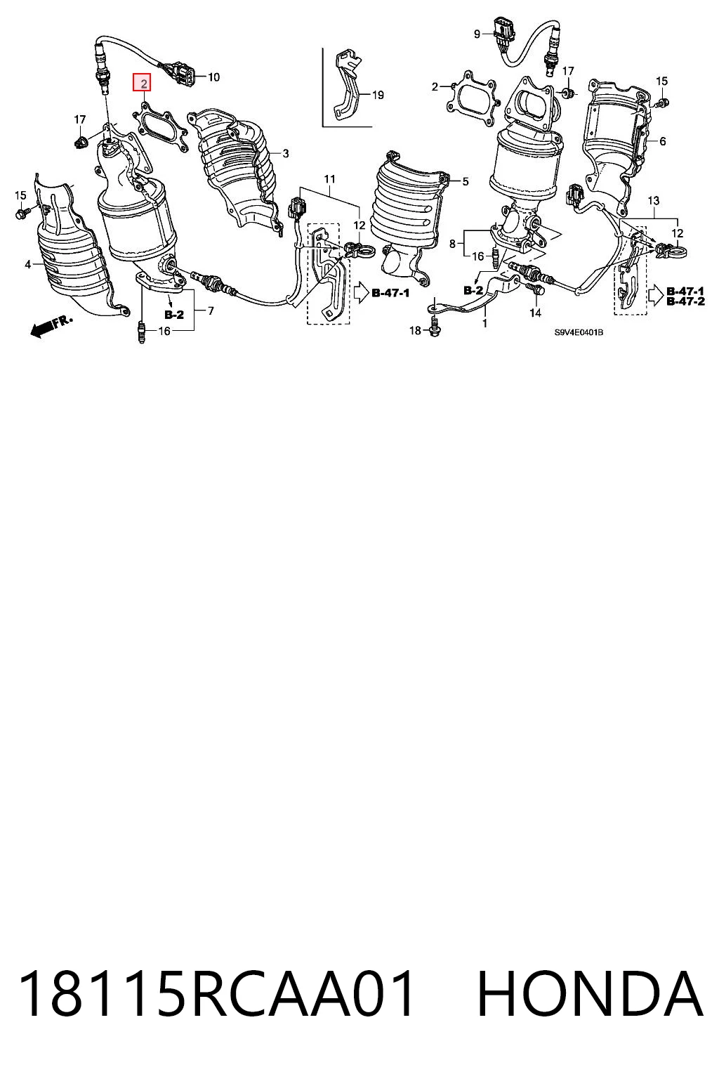 18115RCAA01 Honda