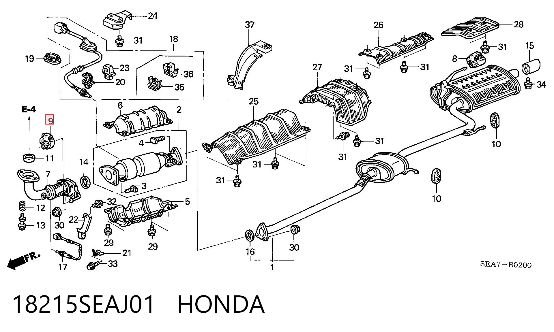 18215SEAJ01 Honda