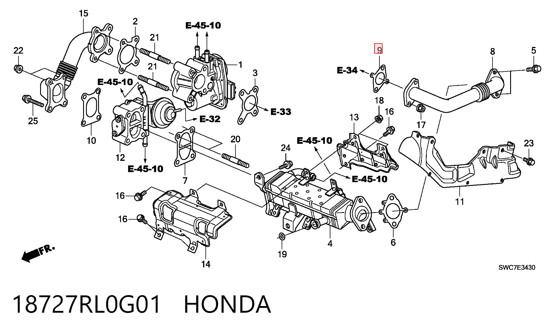 18727RL0G01 Honda