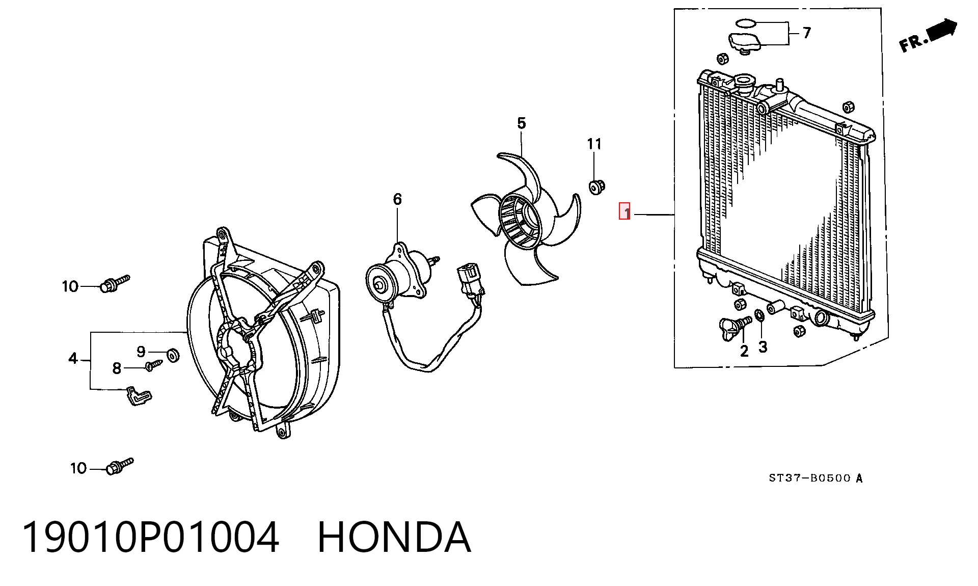 Chłodnica silnika Honda Civic V sedana (EG, EH) (1991 - 1996) cena, od 71,24 USD