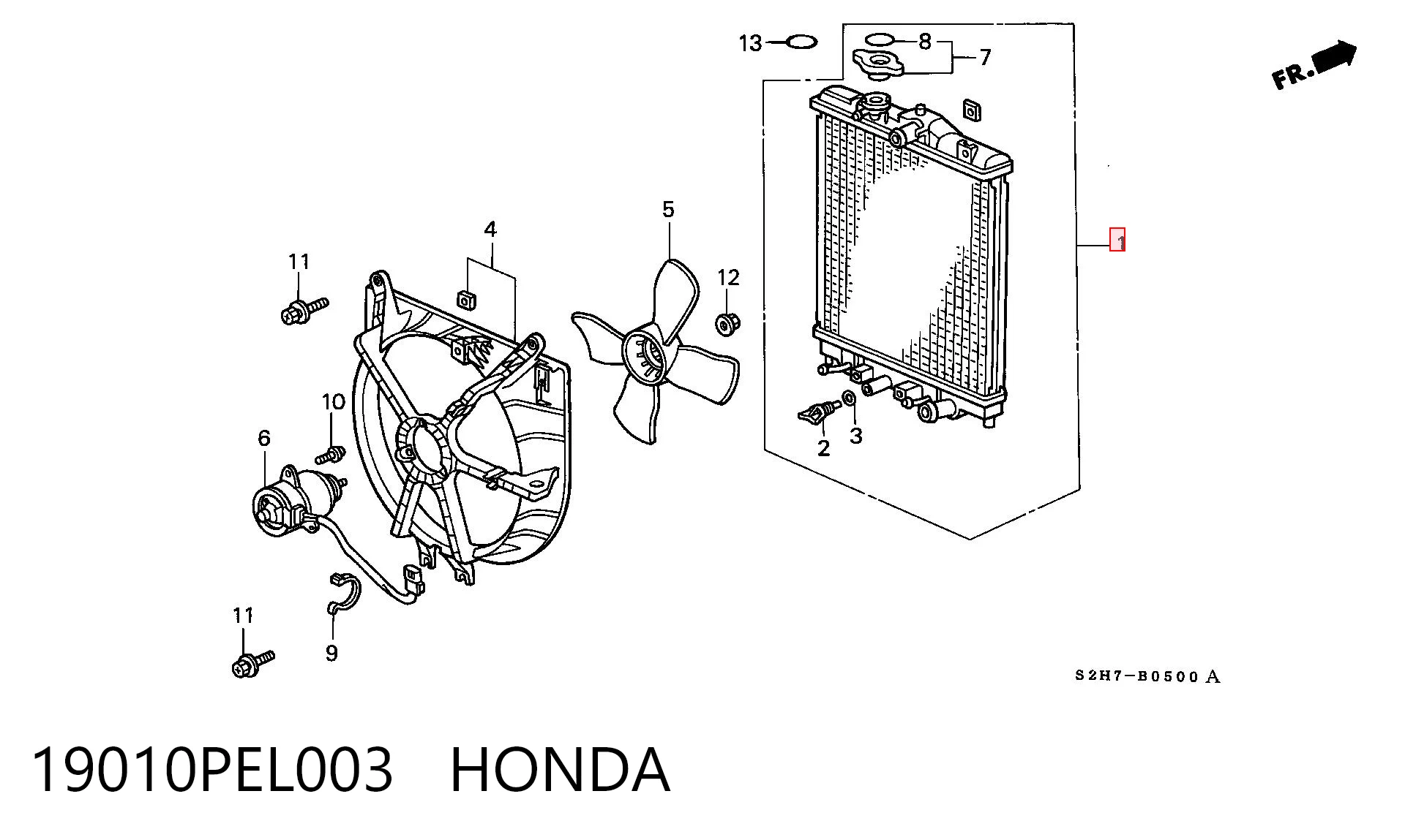  Chłodnica silnika Honda Civic 5