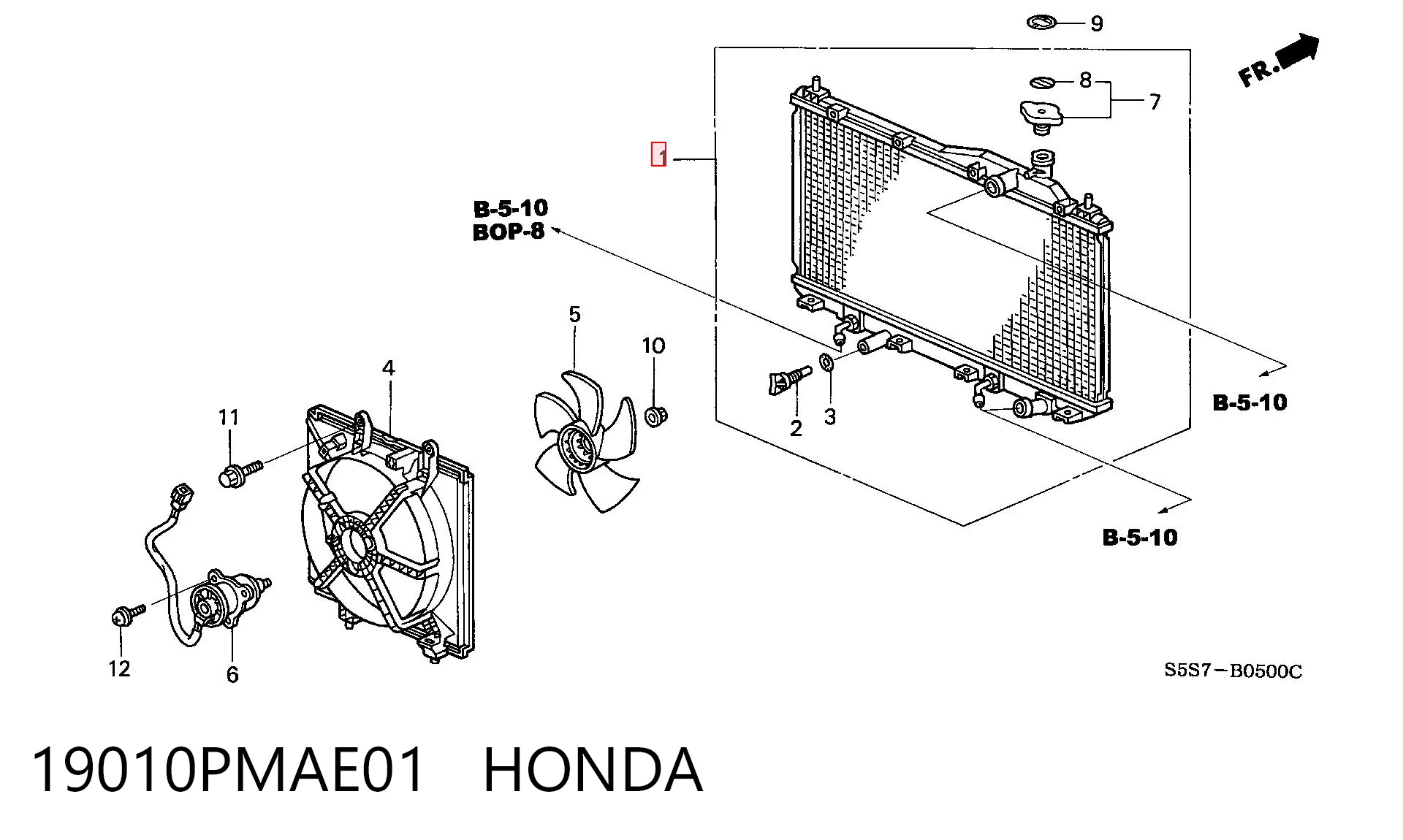 19010PMAE01 Honda
