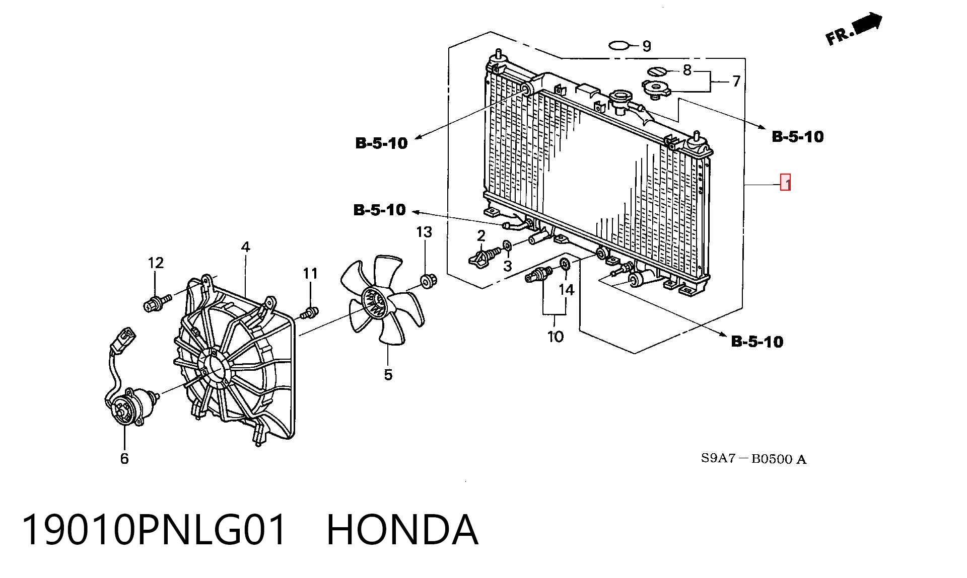 19010PNLG01 Honda