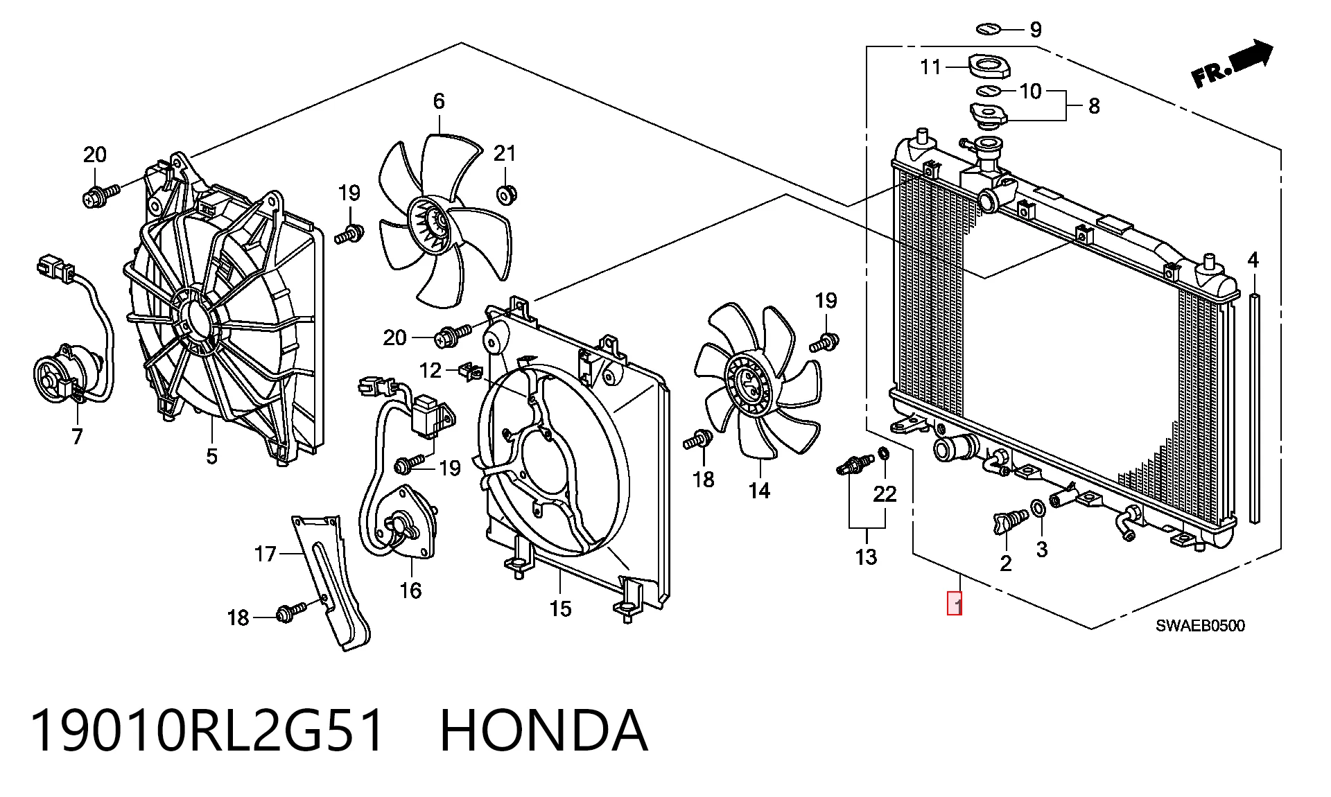 19010RL2G51 Honda
