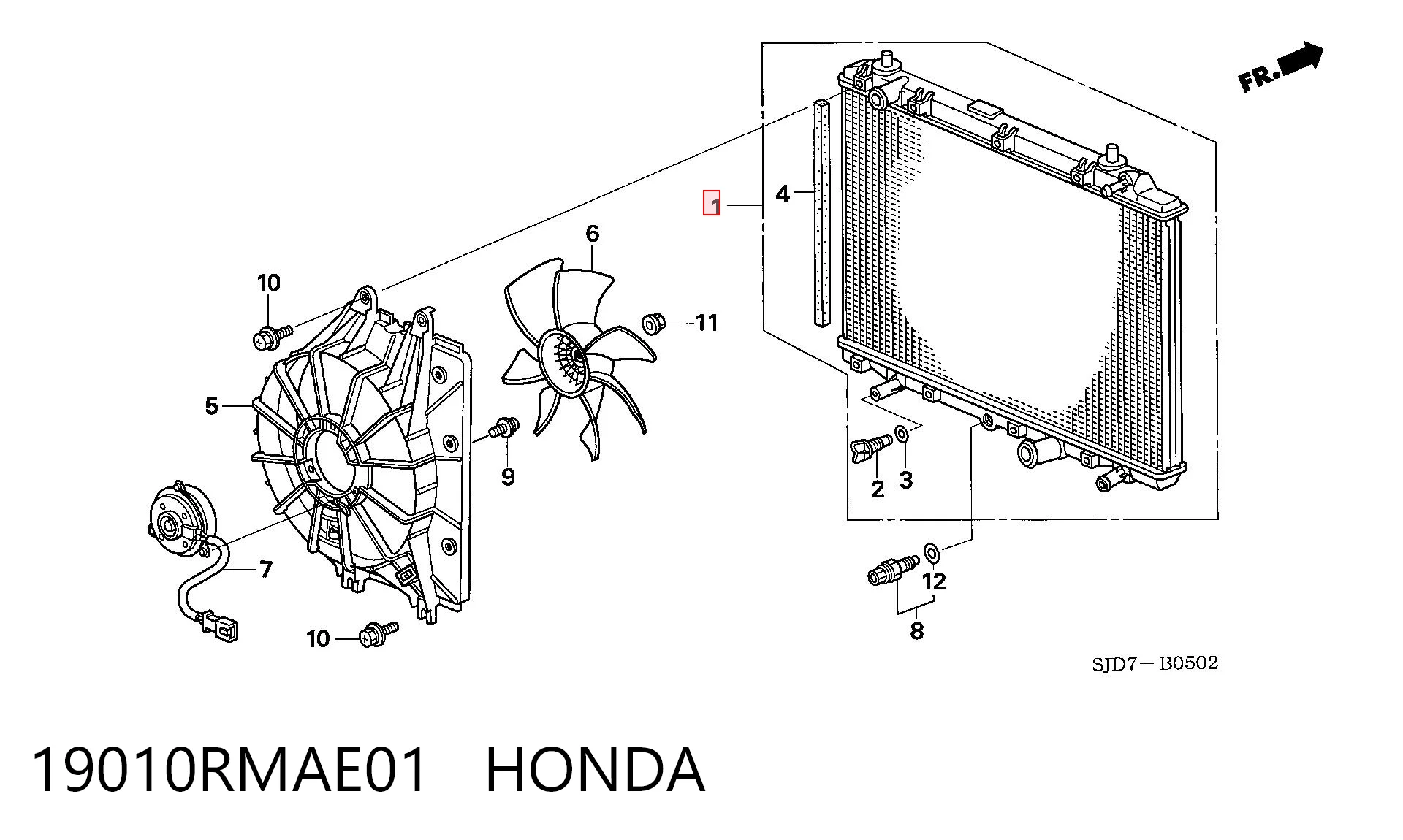 19010RMAE01 Honda