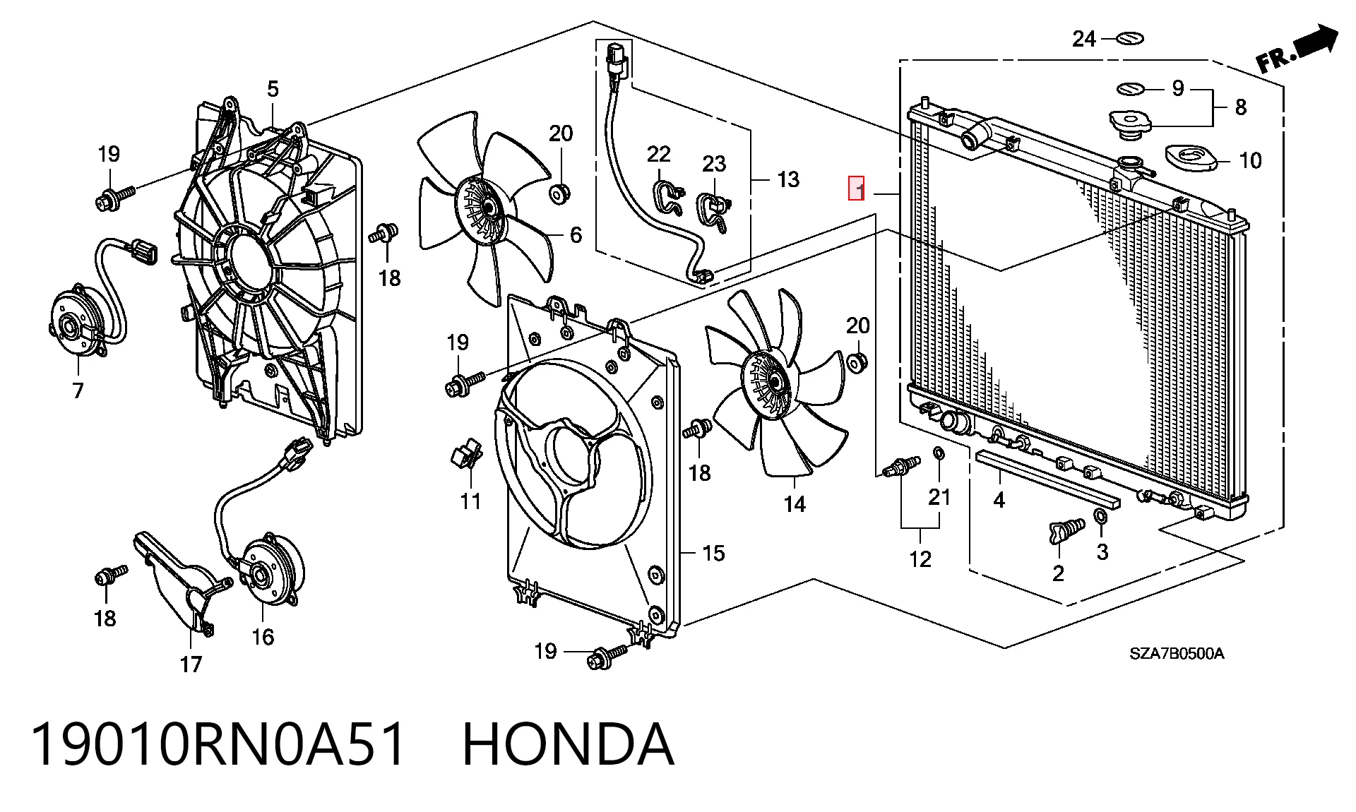 19010RN0A51 Honda