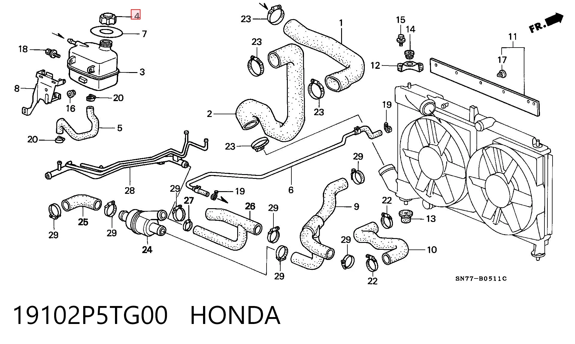 19102P5TG00 Honda