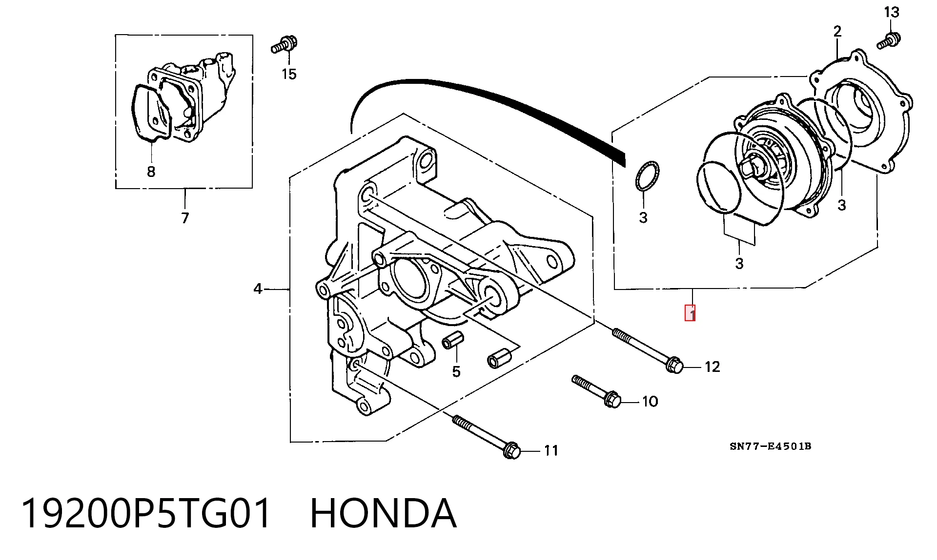 19200P5TG01 Honda