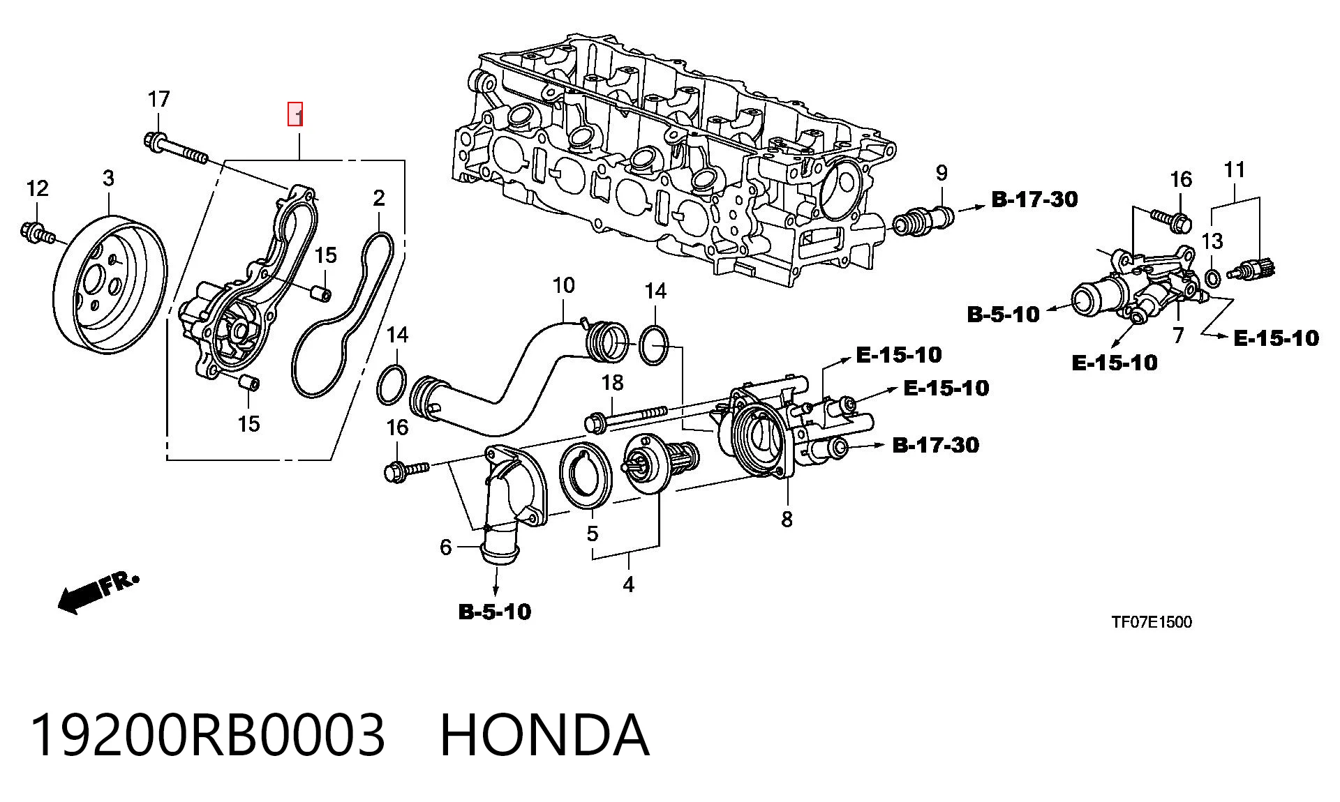 19200RB0003 Honda