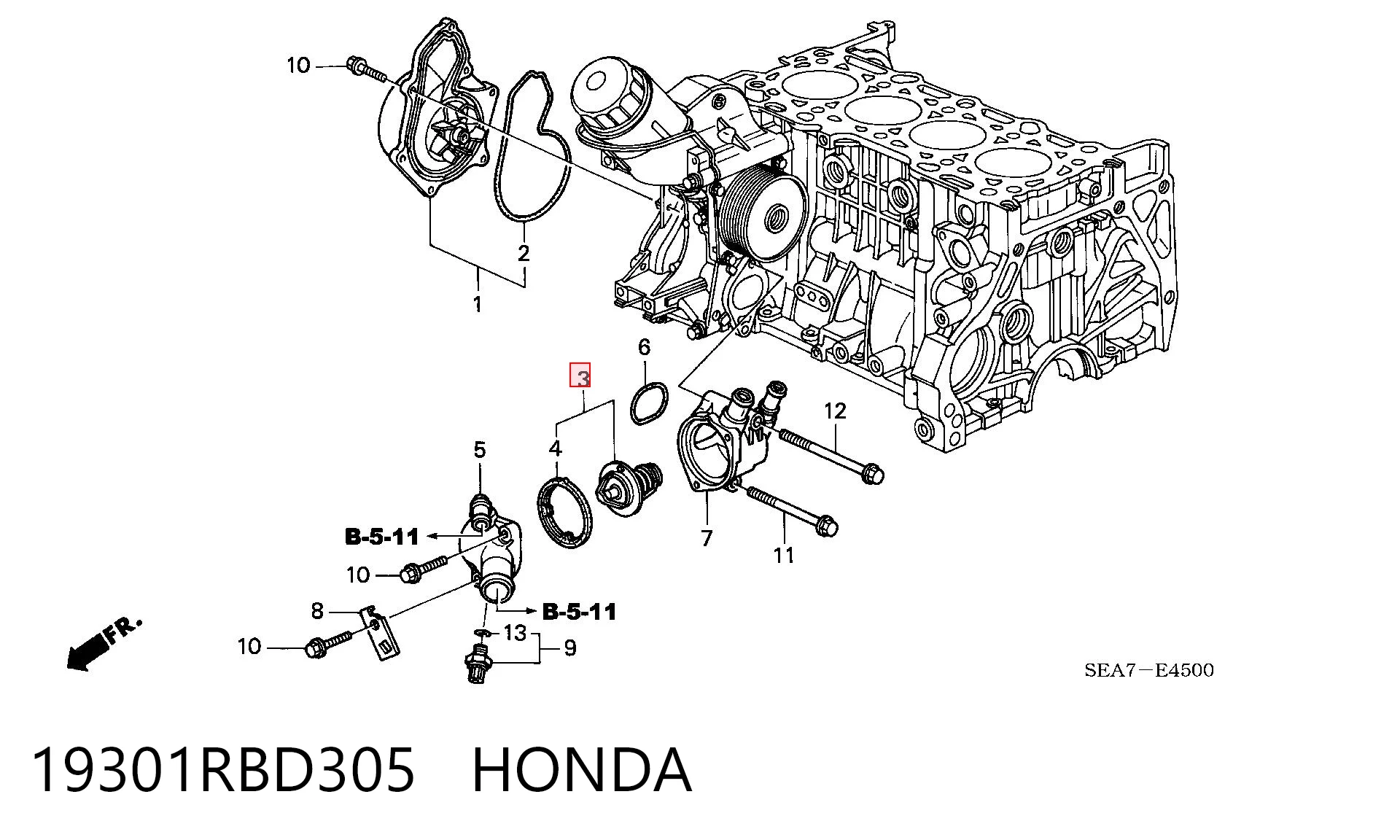 Do koszyka Termostat Acura MDX II YD2