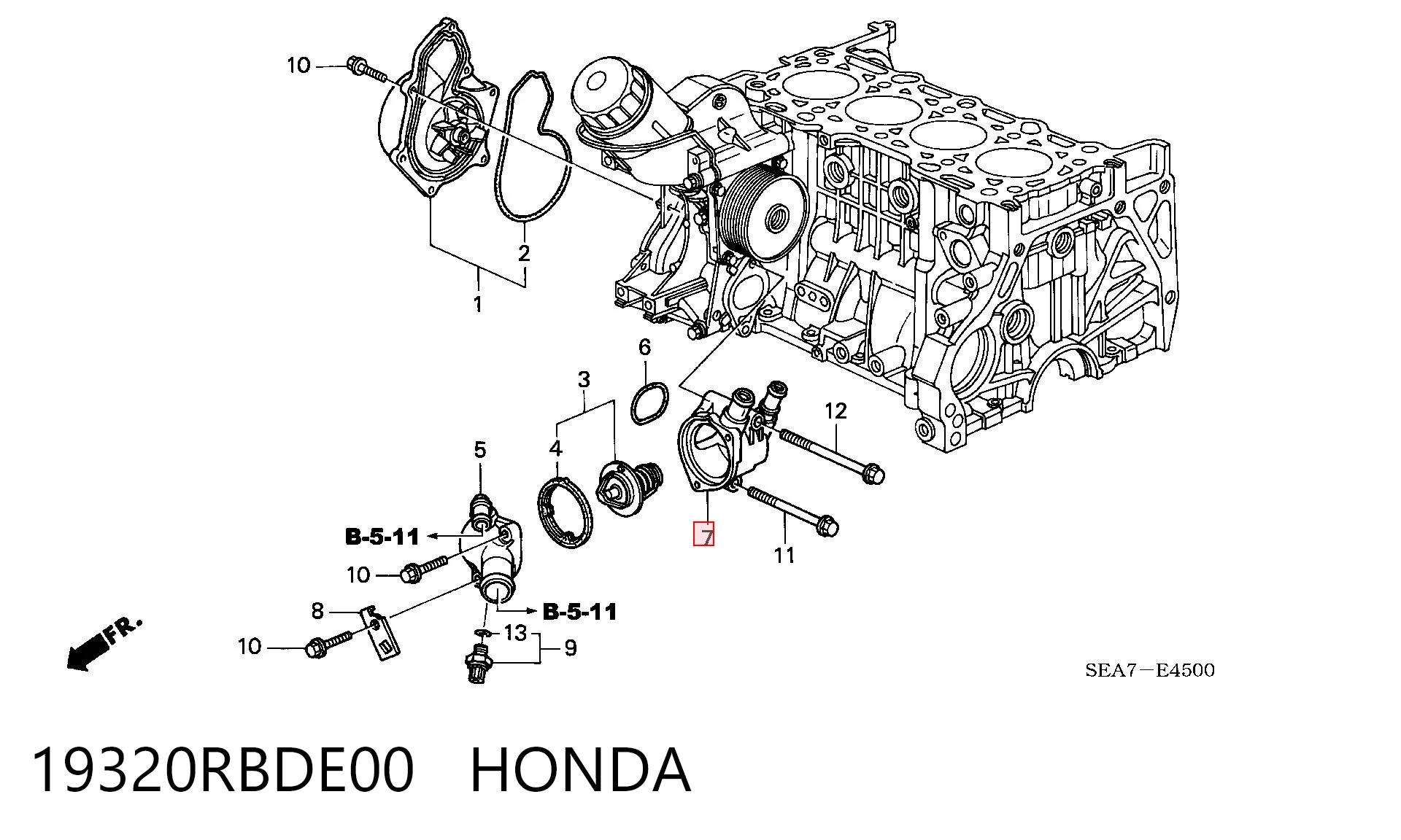  Termostat Acura MDX 2