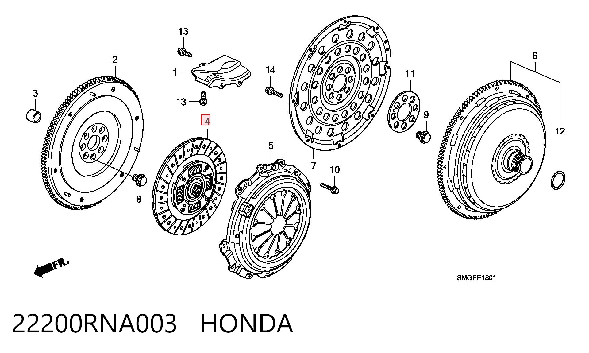 22200RNA003 Honda