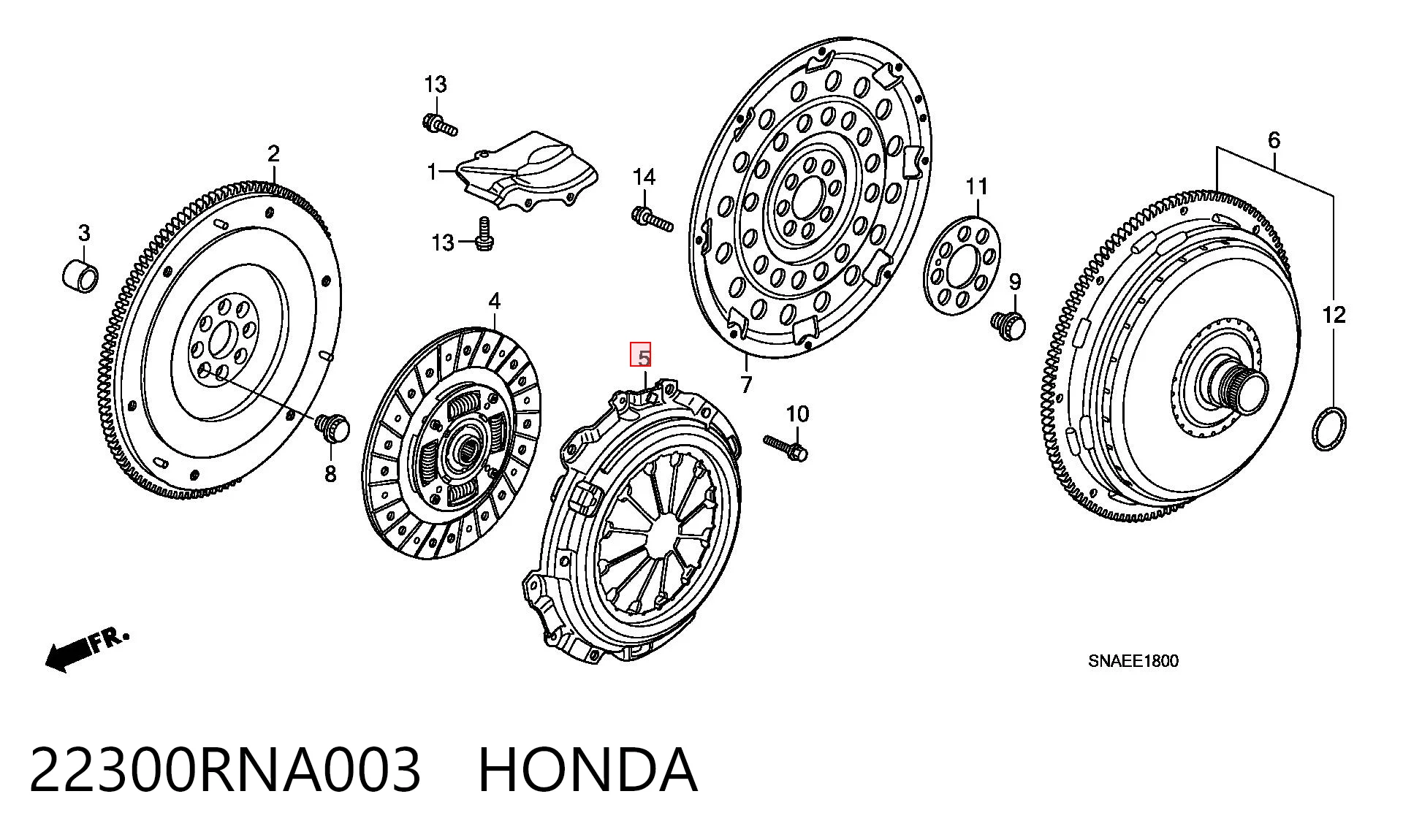 Do koszyka Docisk sprzęgła Honda Civic VIII FD, FA